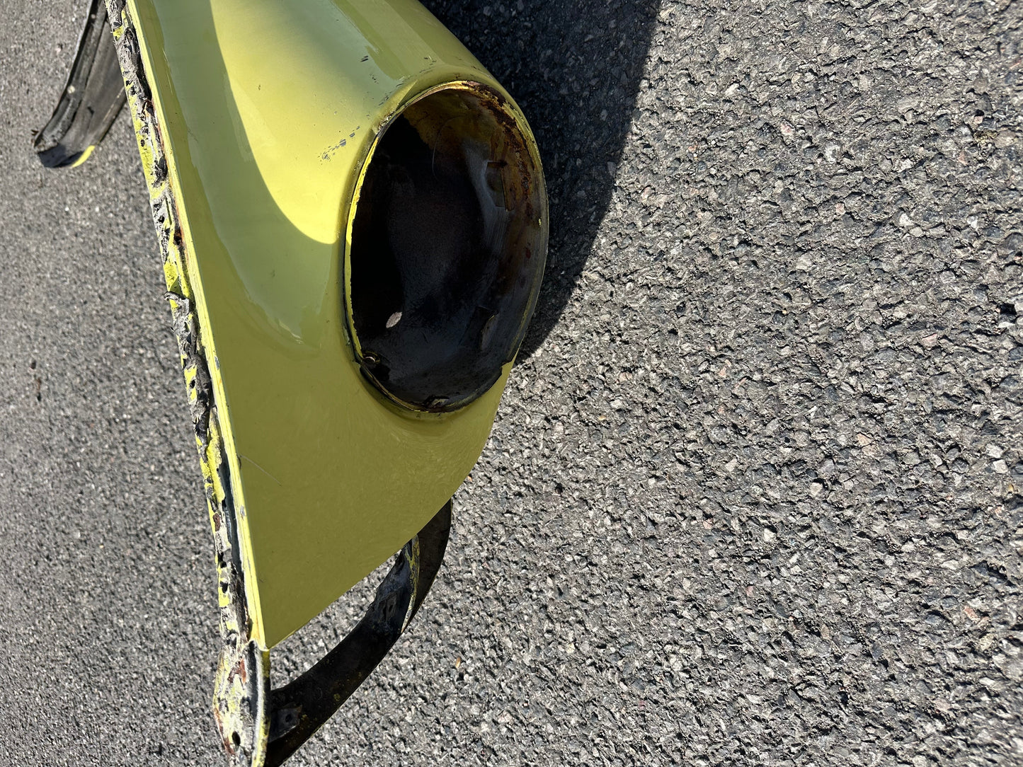 Pair of genuine Porsche wings for 911 (F-model), yellow - LH, p/n 901.503.031.23