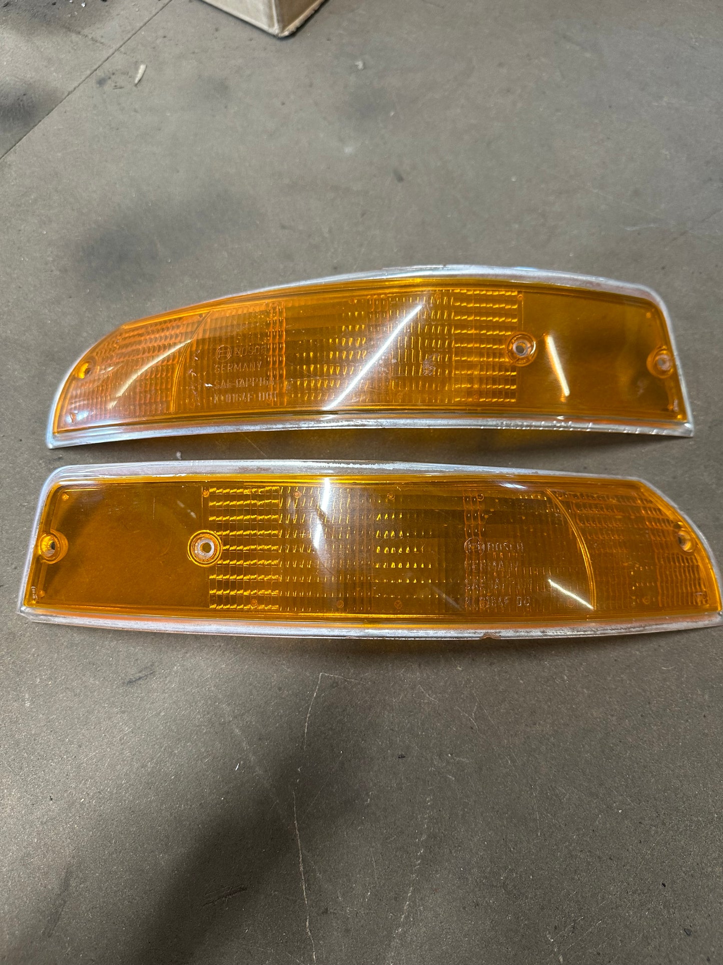 Set of front & rear turn indicator lenses (US) ‘69-‘72