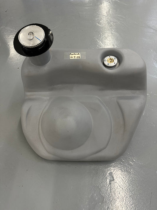 110l reproduction fuel tank with genuine Porsche 100l fuel sender, repro alu fuel cap & 'dog bowl' tank inlet