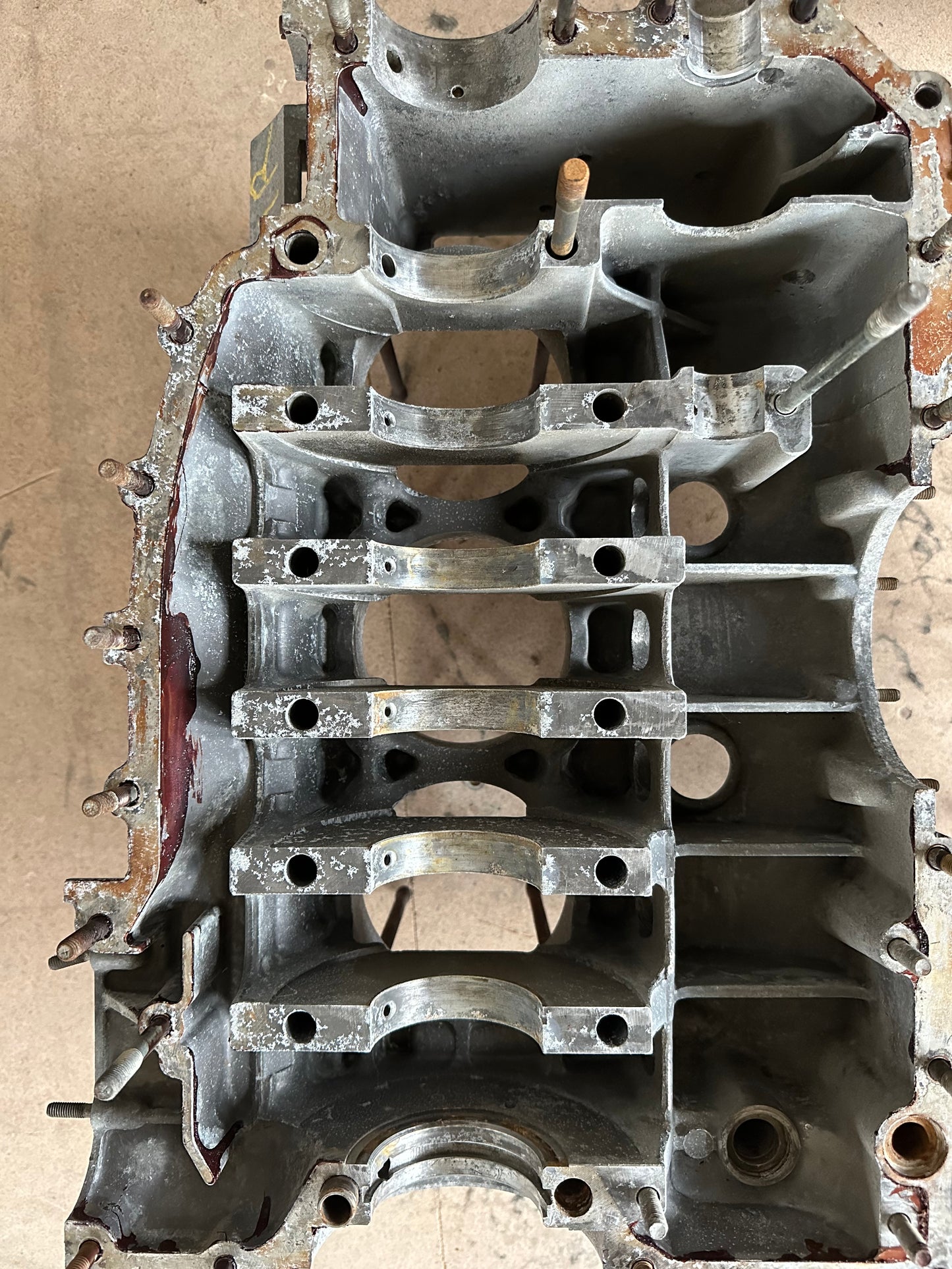 Pair of Porsche type 930/64 crankcases for 911 G-model 3.3l turbo (1979 MY / USA)