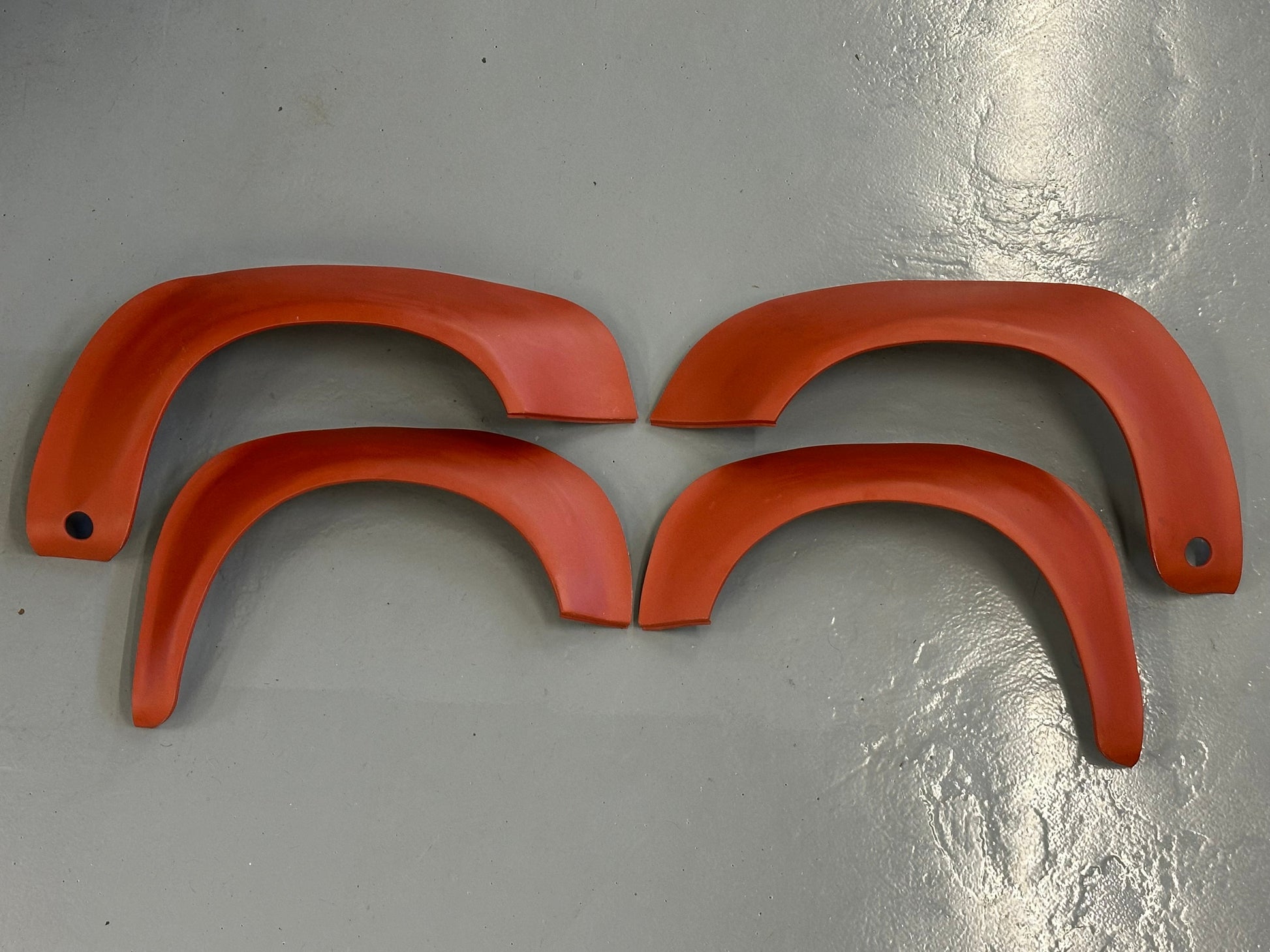 Complete set Chesterton Coachworks English Wheel-rolled steel arches (F&R) for Porsche 911 ST (1972 MY)