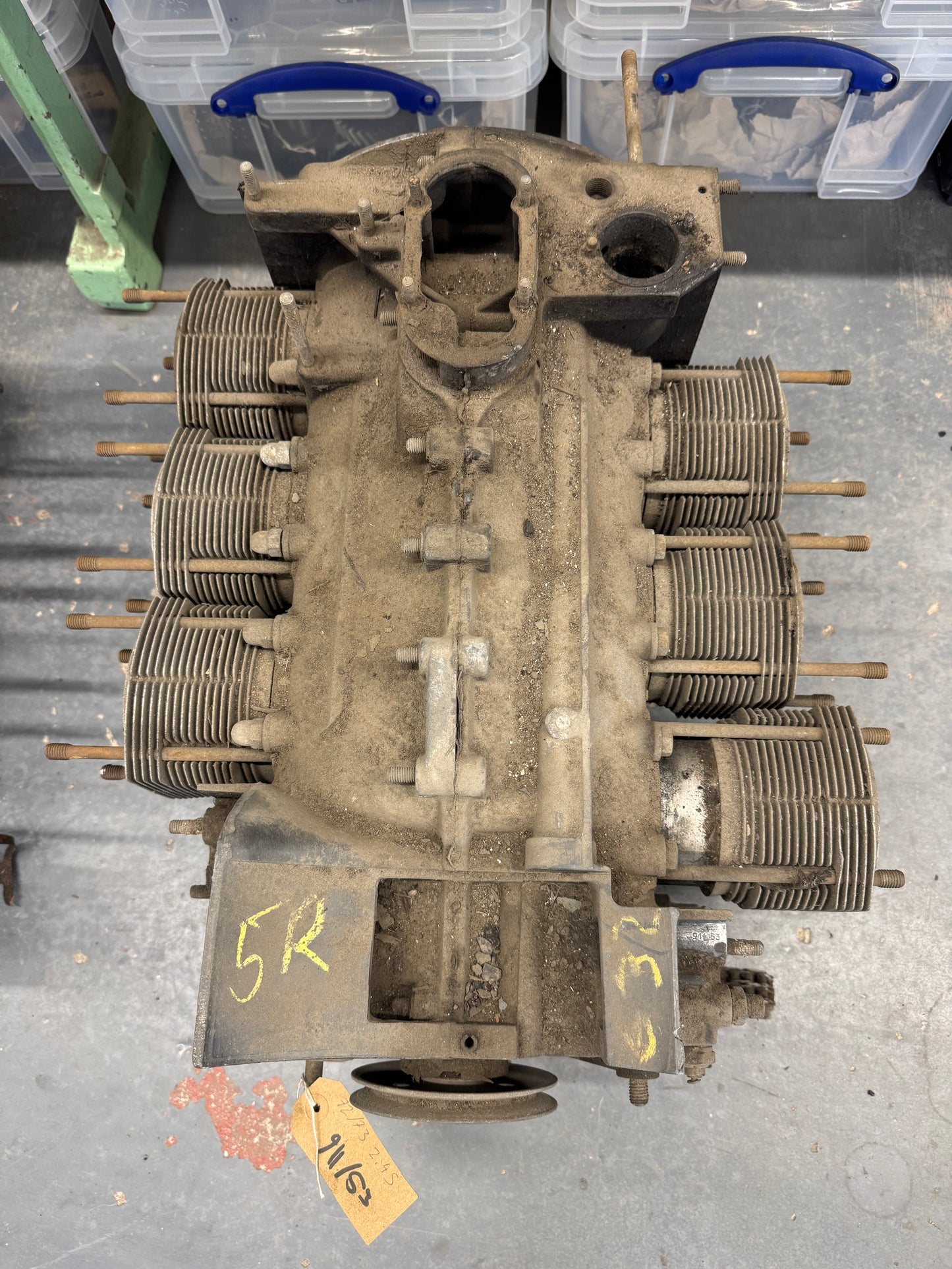 Porsche type 911/53 complete bottom end engine for 911 F-model 2.4S (1972 MY / MFI)