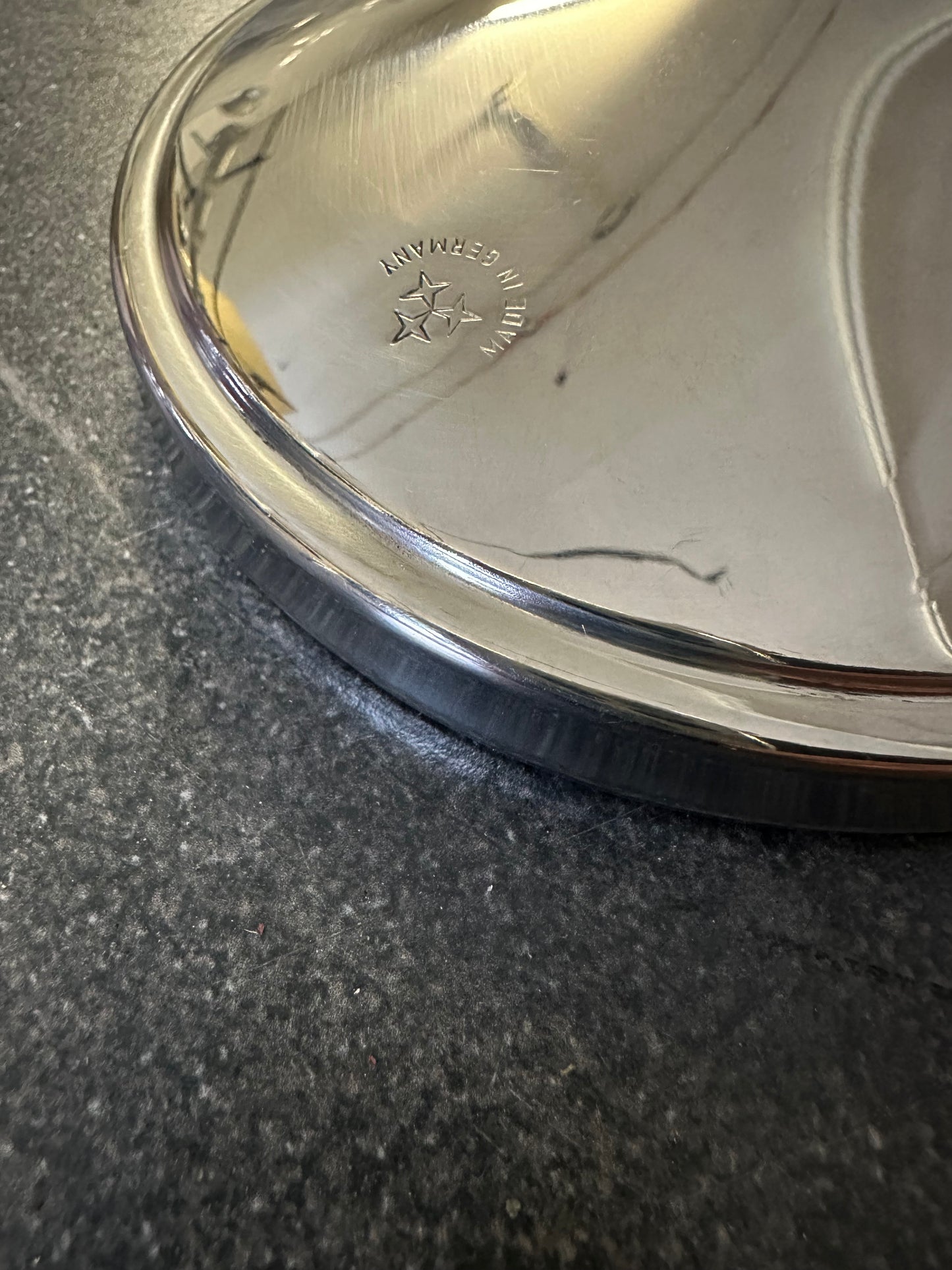 Genuine NOS Porsche Durant outside mirror for Porsche 911/912 F-model (1969-72) with markings