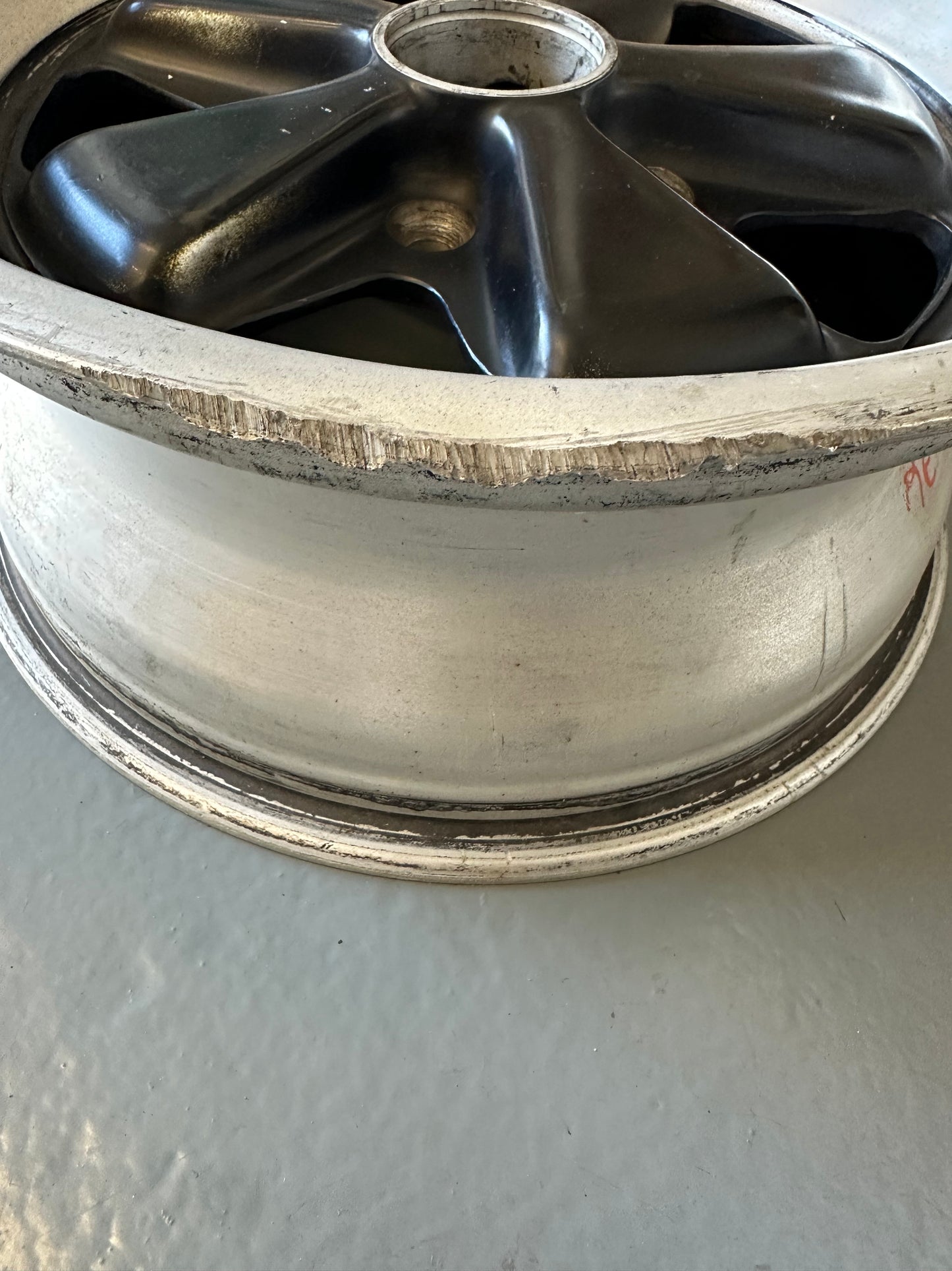 Genuine Porsche 7J x 16” Fuchs rim for 911/930 (G-model) 1974-77, p/n 911.361.020.44
