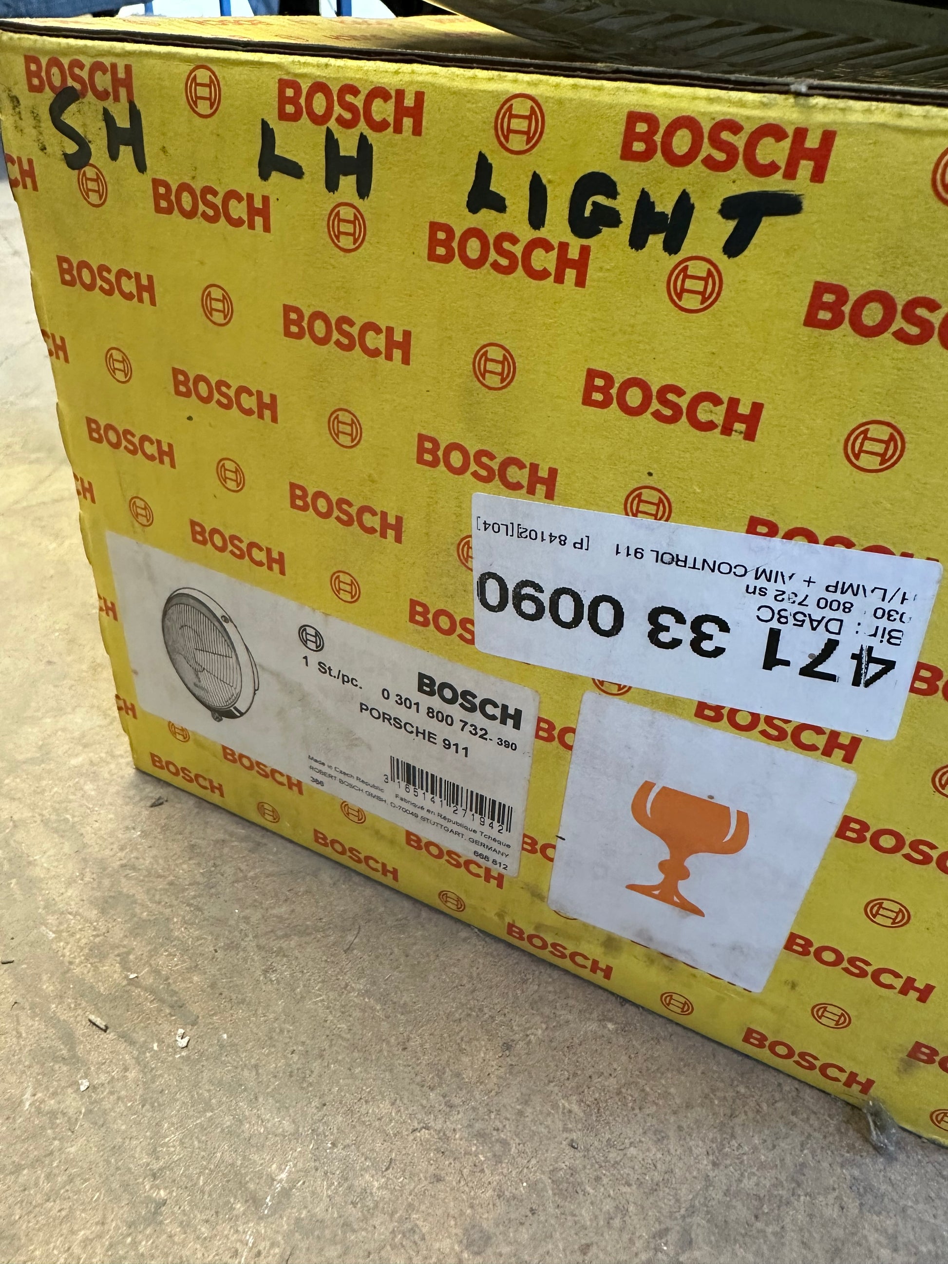 Genuine Porsche / Bosch H4 headlamp for 911 G-model ‘87-‘89 (LHD)