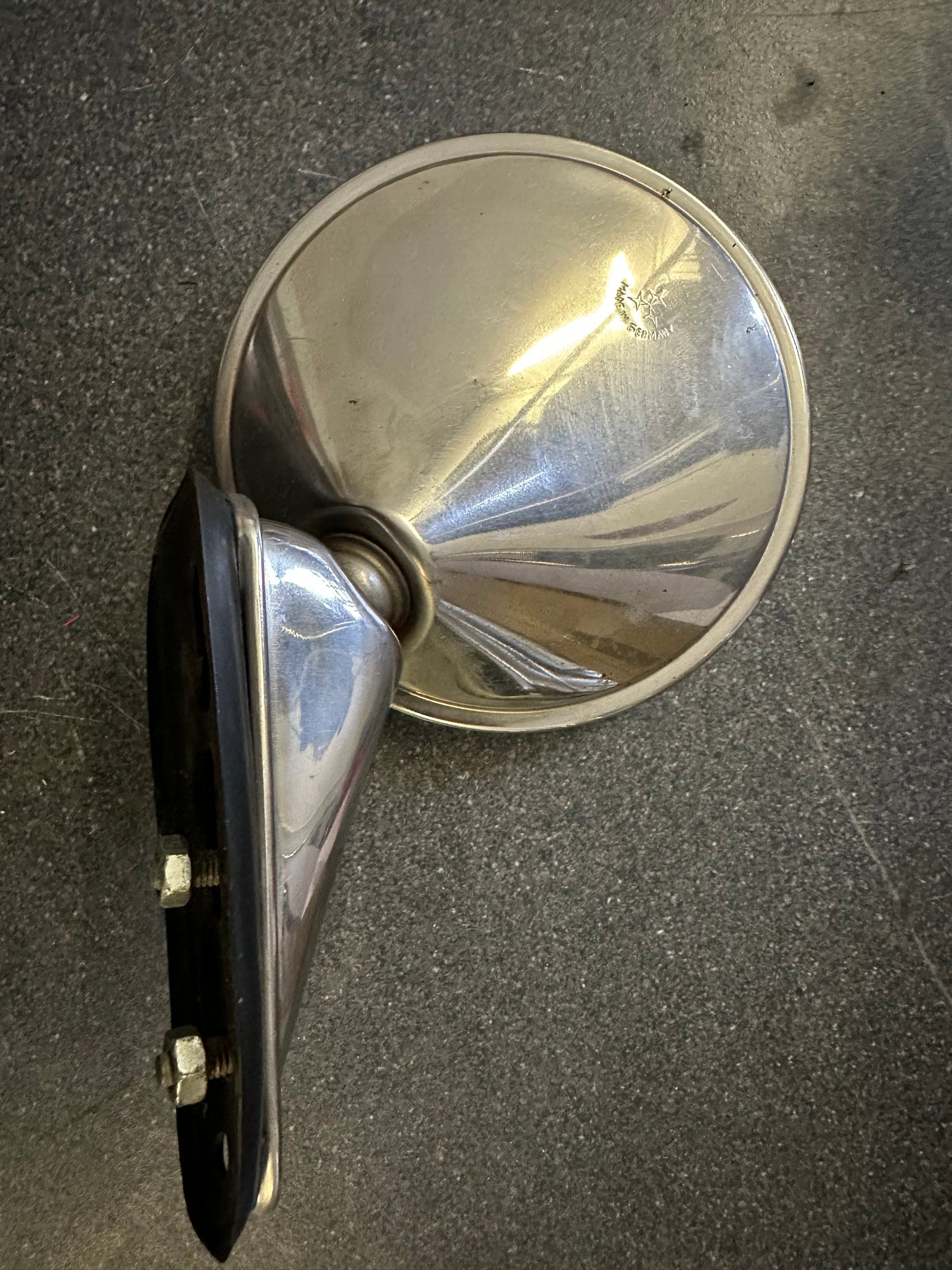 Genuine Porsche Durant outside mirror for Porsche 911/912 F-model (1969-72) with markings