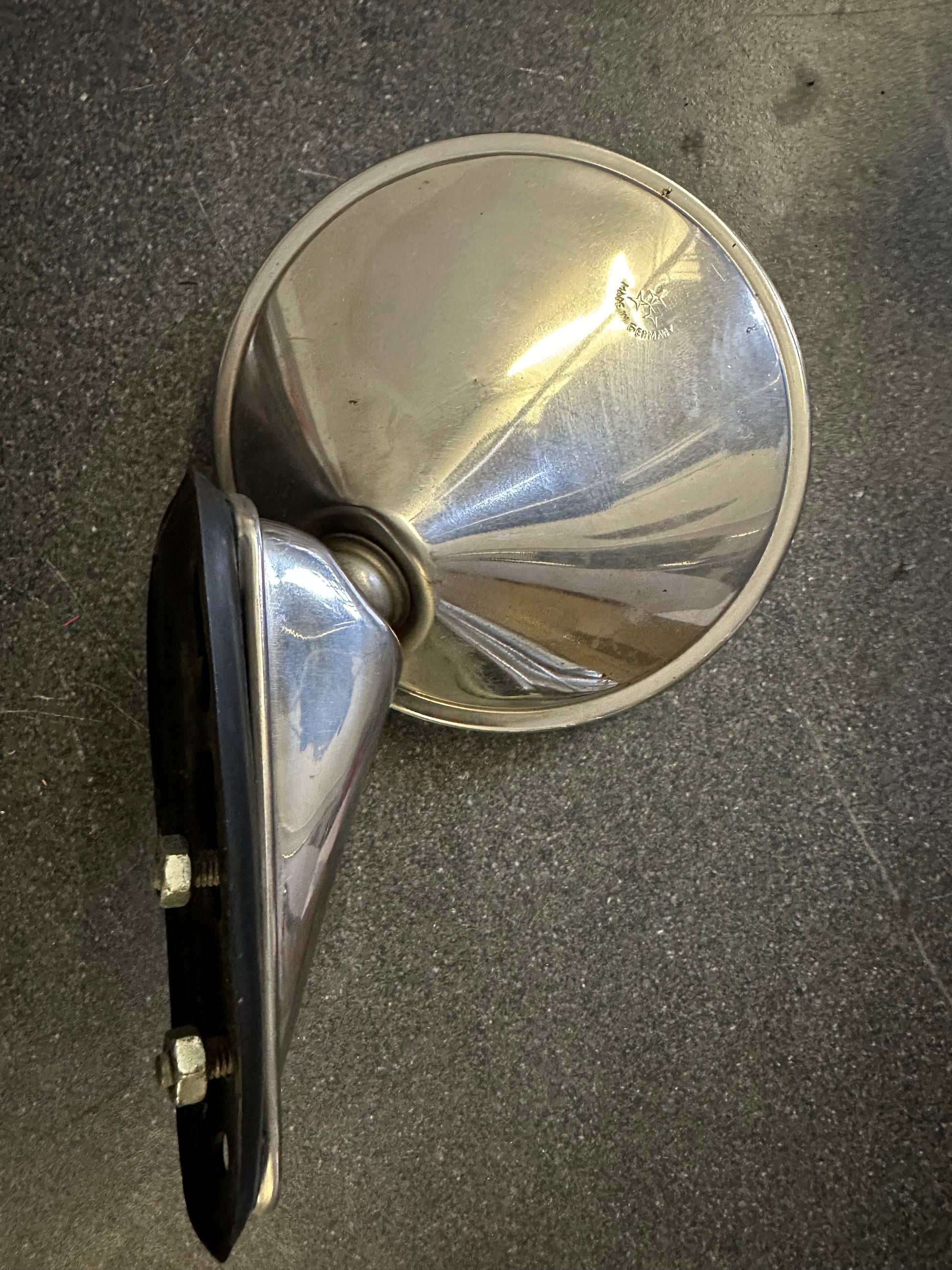 Genuine Porsche Durant outside mirror for Porsche 911/912 F-model (1969-72) with markings