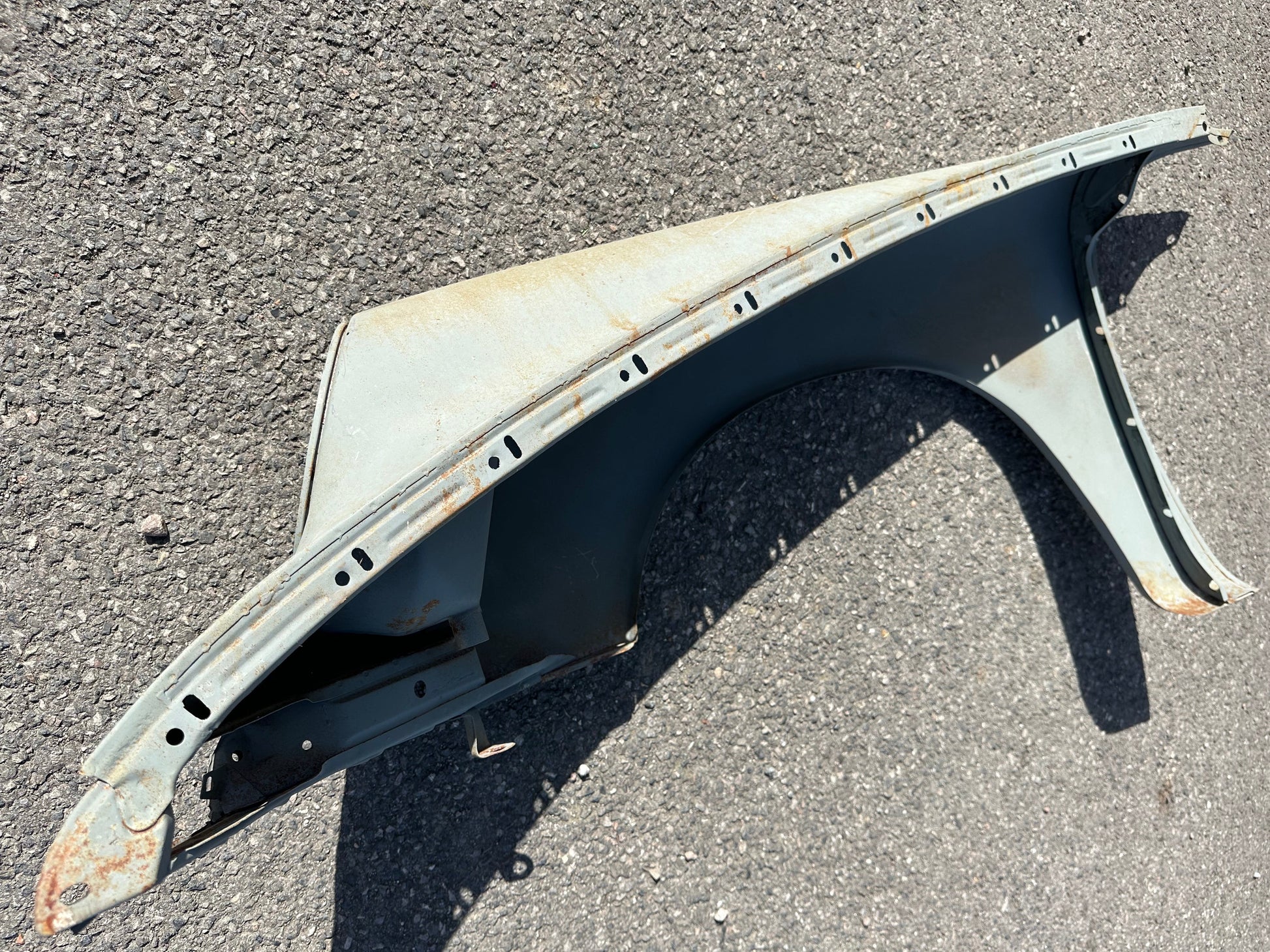 Genuine Porsche RH wing for 911 (F-model), light grey, RH, p/n 901.503.032.23