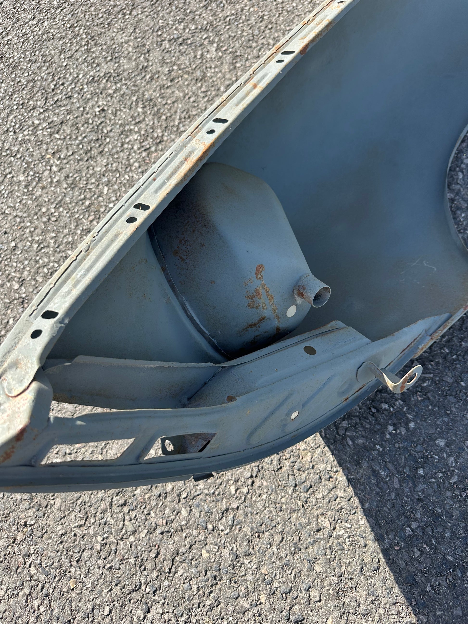 Genuine Porsche RH wing for 911 (F-model), light grey, RH, p/n 901.503.032.23