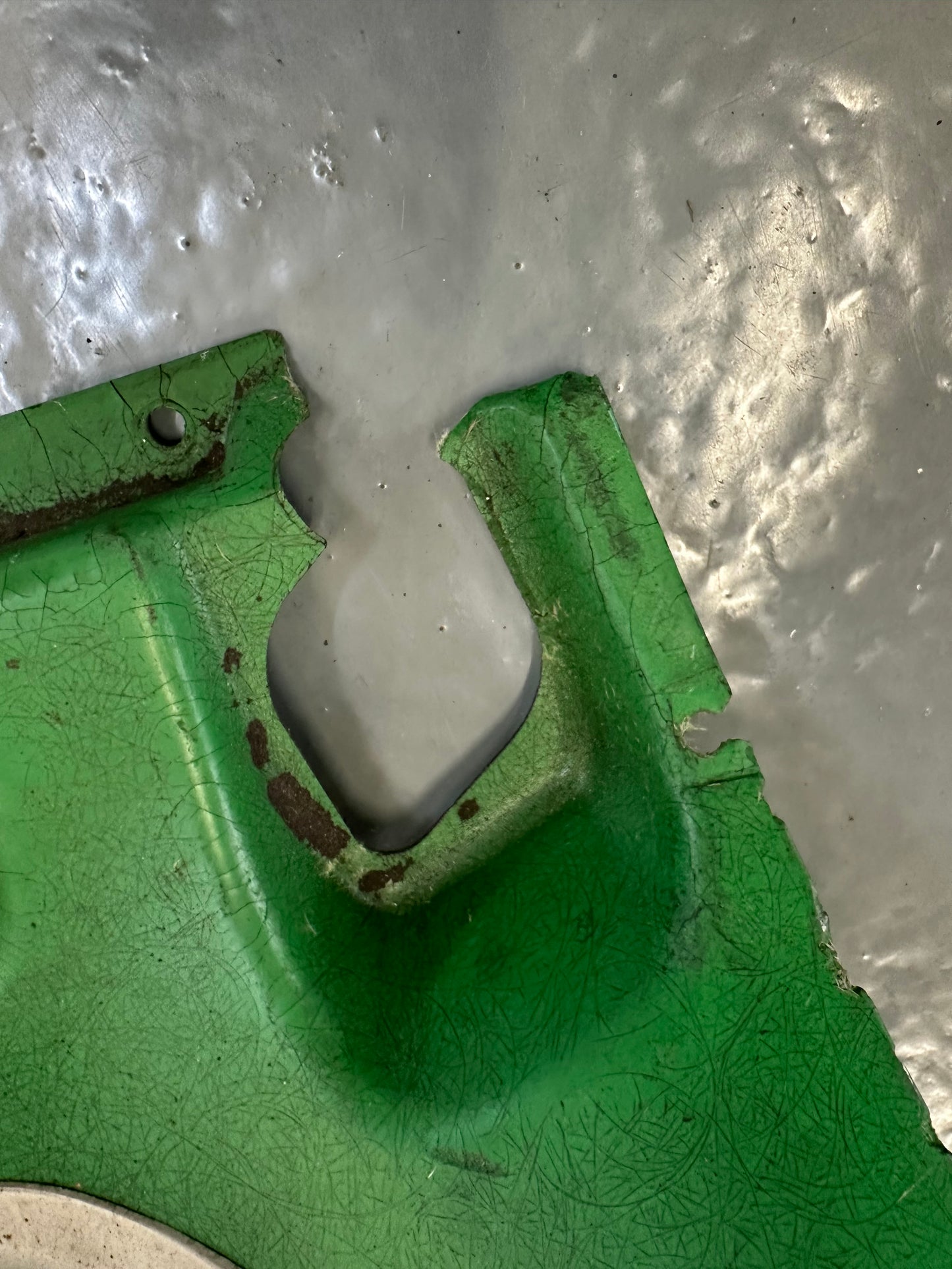 Genuine Porsche engine shroud for 2.4l 911E 1972-73 with oil cooler guide