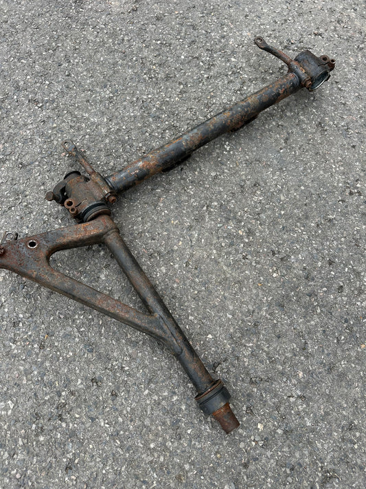 Genuine Porsche front axle support tube & wishbone for 911 (1965-68)