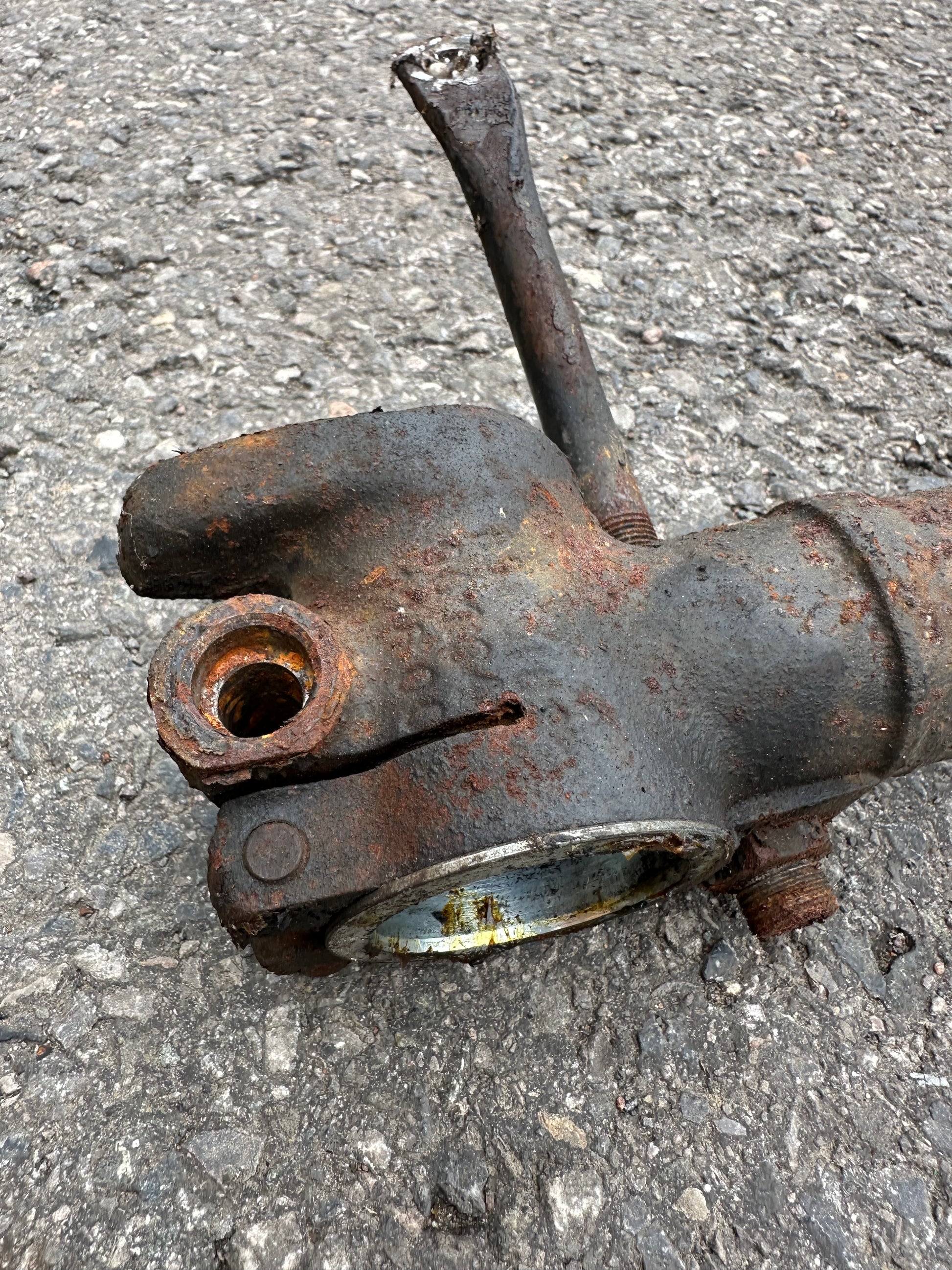 Genuine Porsche front axle support tube & wishbone for 911 (1965-68)