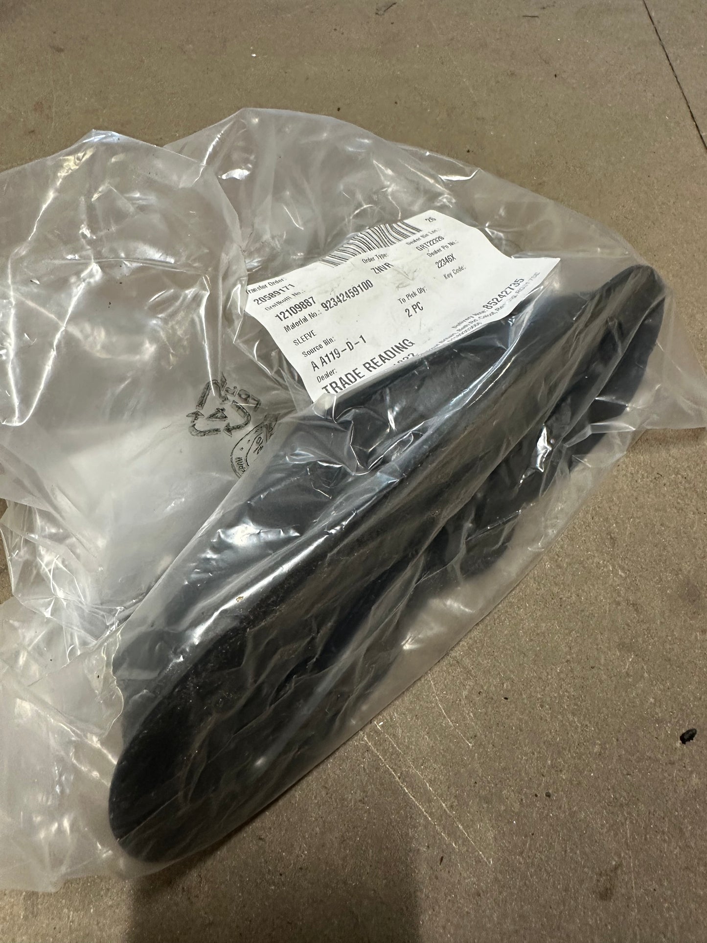 Genuine Porsche handbrake sleeve for 911 (F-model) 1970-73 (NOS) p/n 923.424.591.00