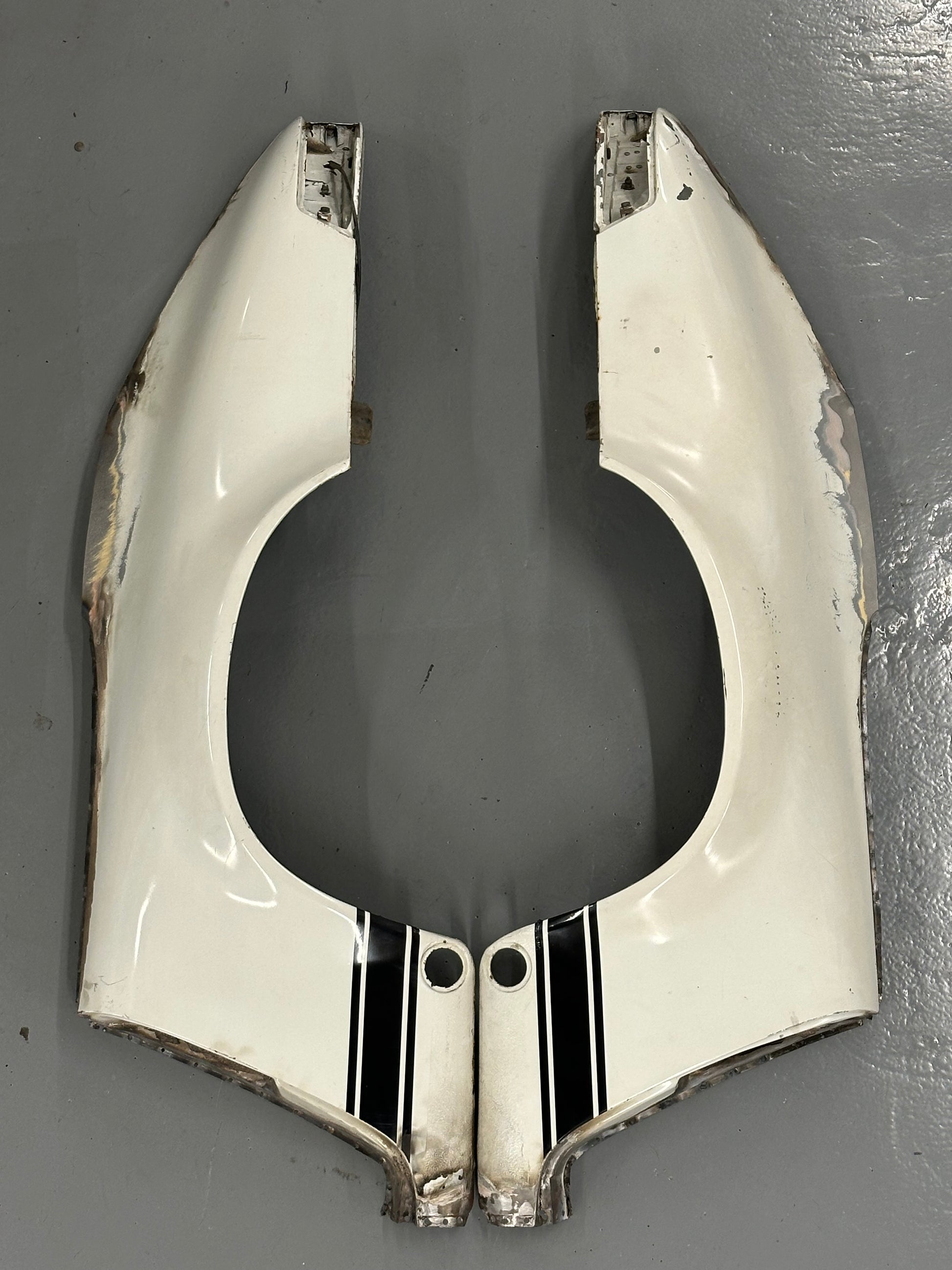 Genuine Porsche rear quarter panels (L&R) for 911/912 F-model (1965-69) - lower part