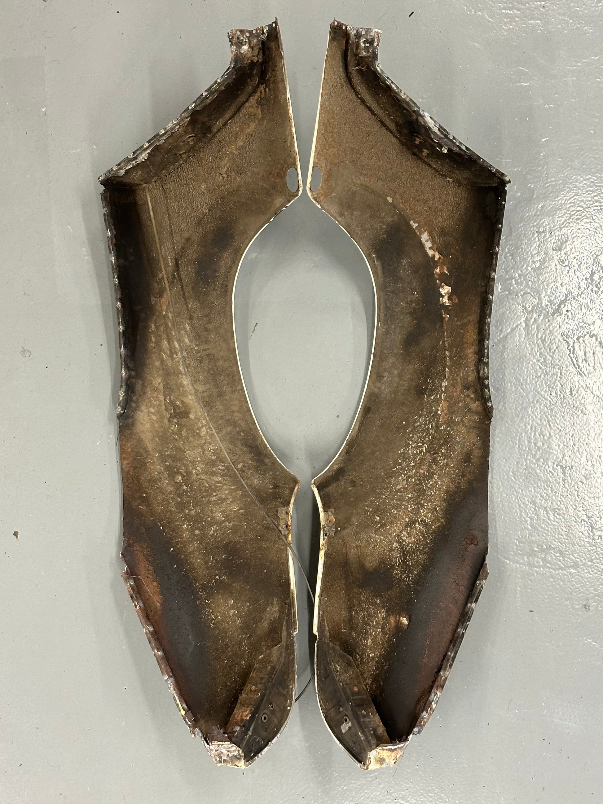 Genuine Porsche rear quarter panels (L&R) for 911/912 F-model (1965-69) - lower part