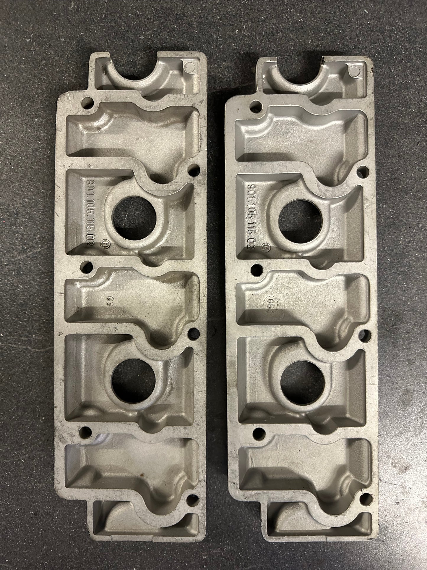 Genuine Porsche upper & lower twin-plug valve covers for 911 F-model (1965-66)