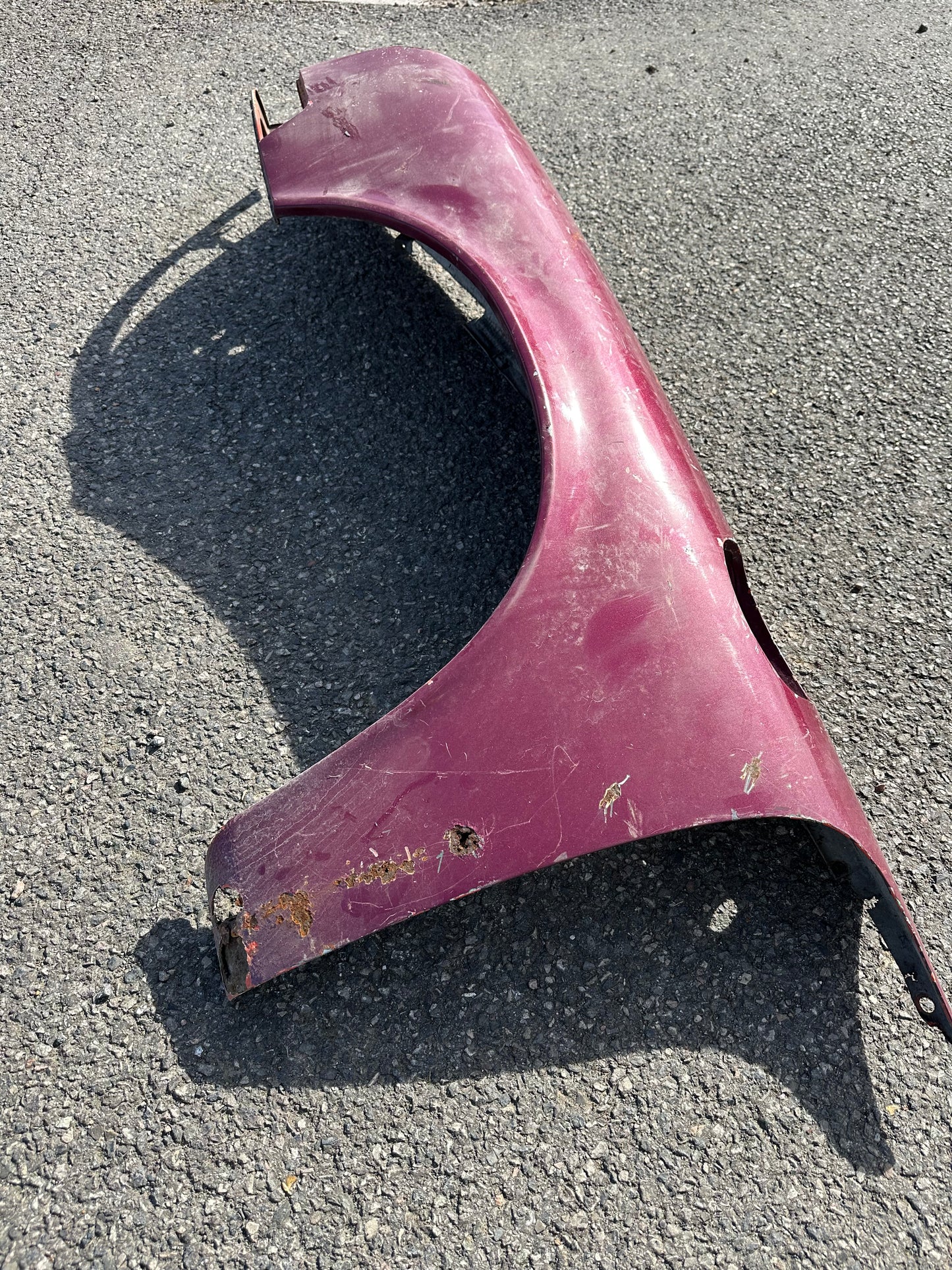 Genuine Porsche wing for 911 (F-model), burgundy, LH