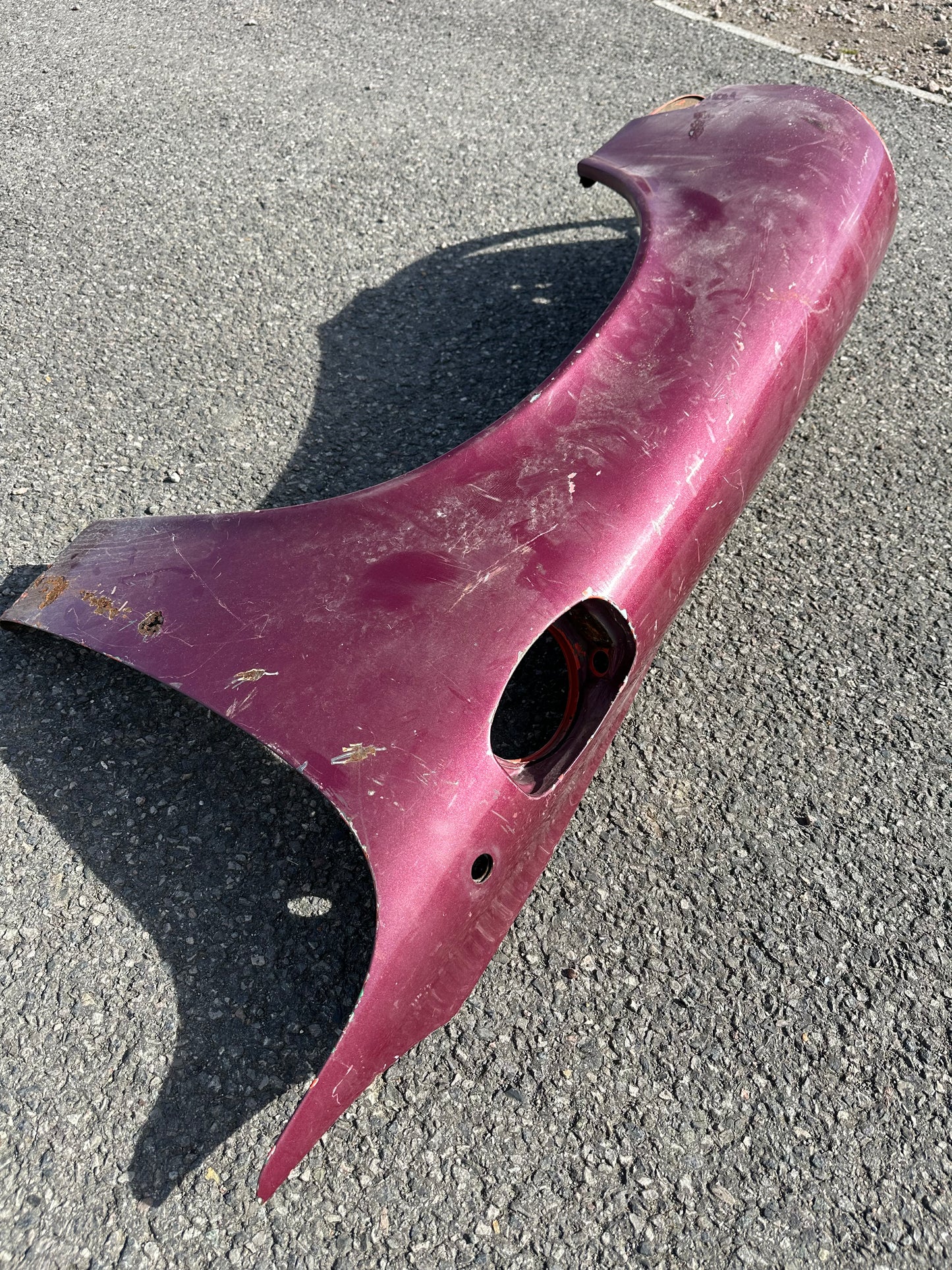 Genuine Porsche wing for 911 (F-model), burgundy, LH