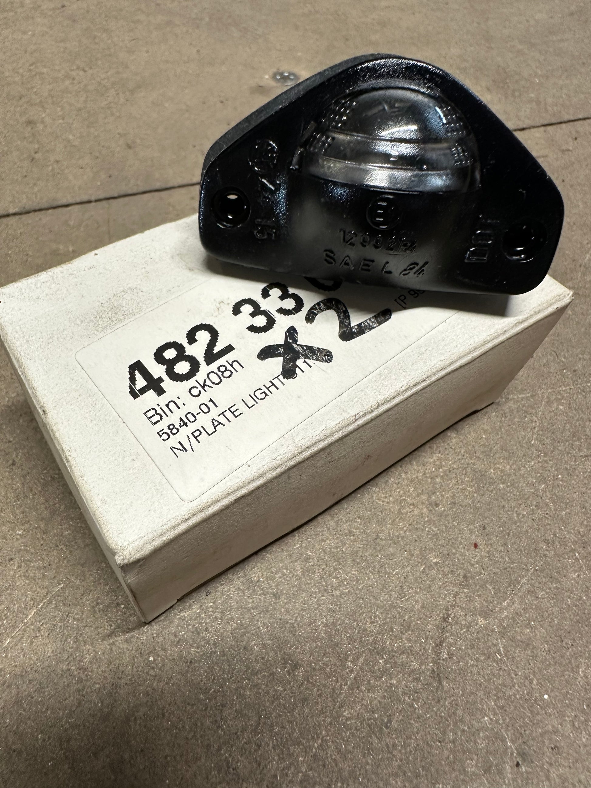 License plate lamp for Porsche 911 (G Model), Turbo, 964, 965 & 914