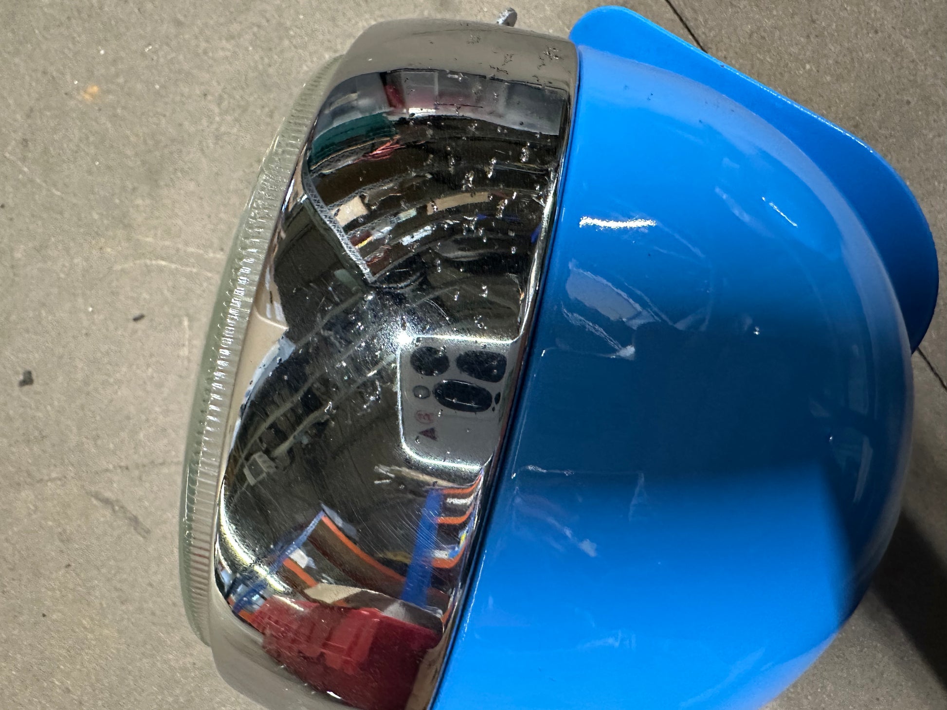 Pair of Cibié hood lights (blue)