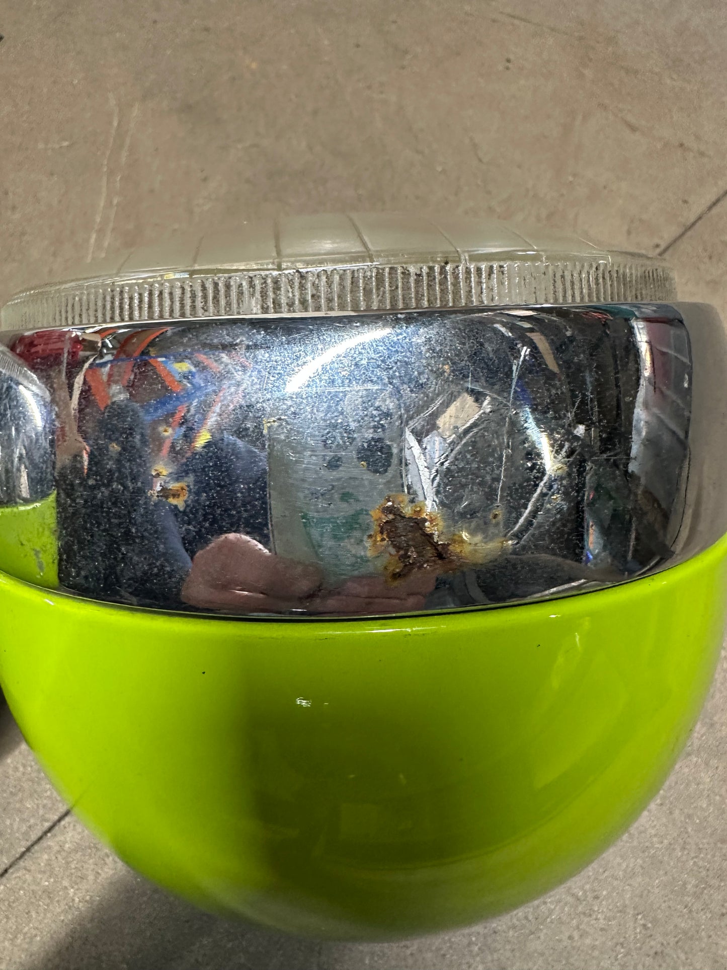Pair of Cibie hood lights (green)