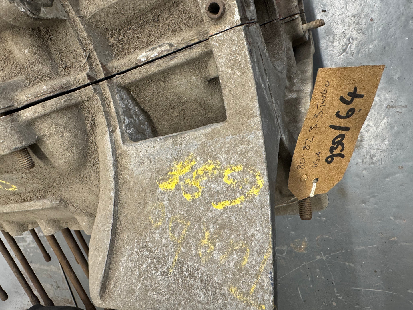 Pair of Porsche type 930/64 crankcases for 1979 MY 3.3 turbo