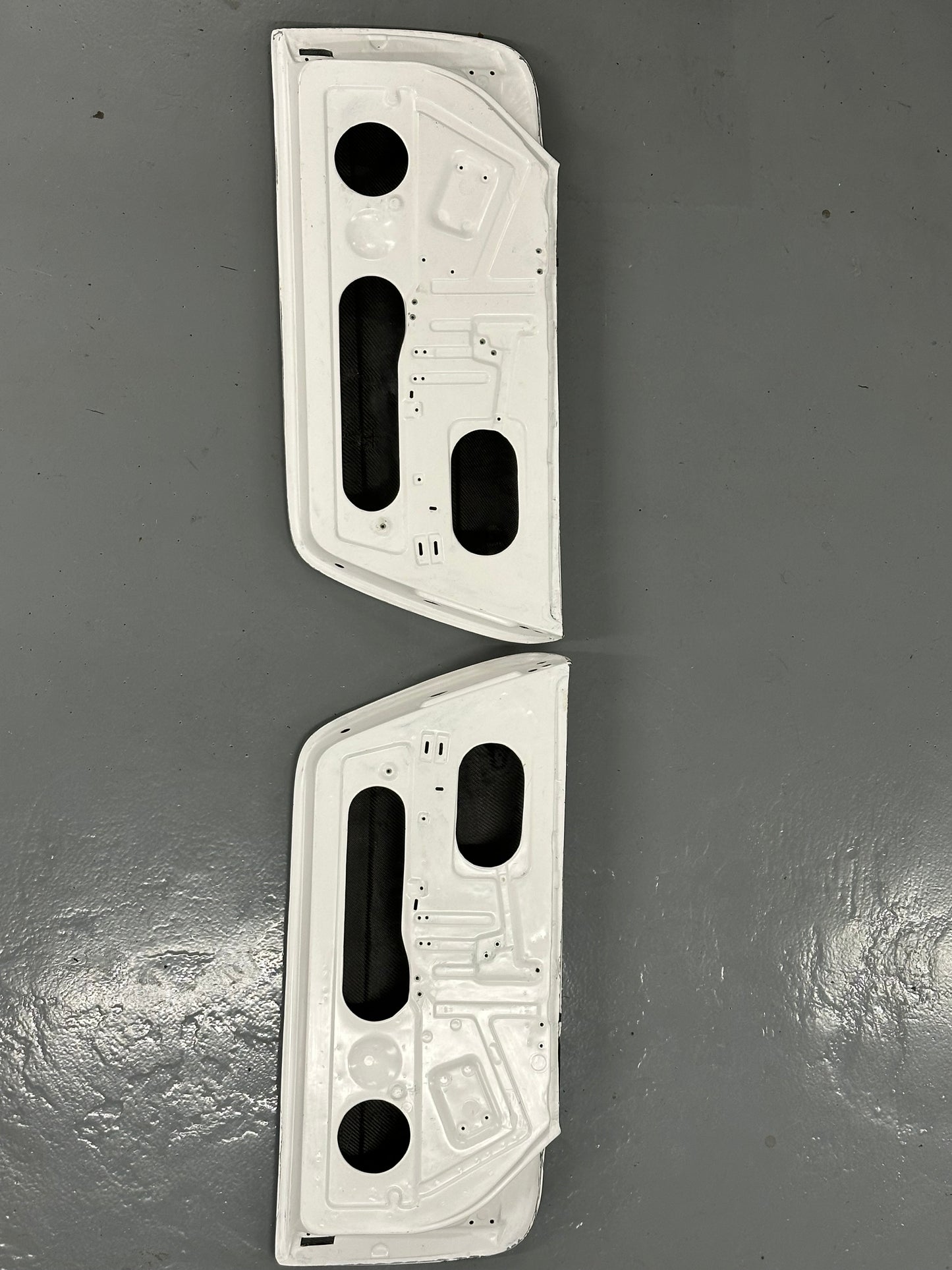 Pair of carbon fibre door shells & skins for Porsche 911 race / track car (1965-1989) 