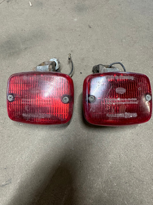 Pair of genuine Porsche 911 G-model rear fog lights