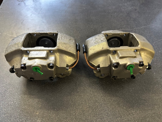 Pair of genuine Porsche Ate early S aluminium front callipers for 911 F- & G-model (1972-77)