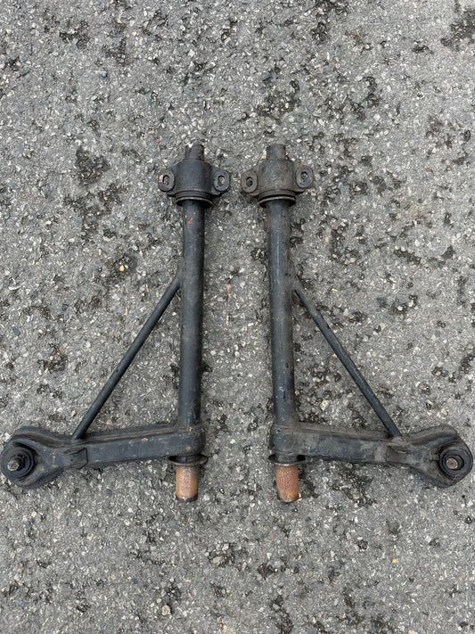 Pair of genuine Porsche front A-arms with ball joints for 911 (1972-89)
