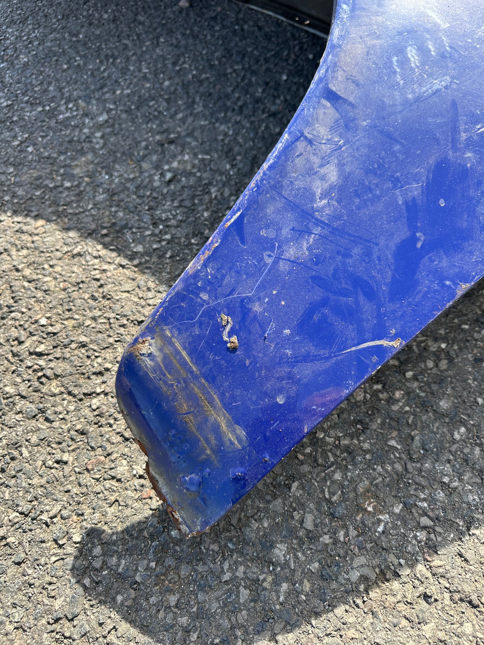 Pair of genuine Porsche wings for 911 (F-model), blue - LH, p/n 901.503.031.23