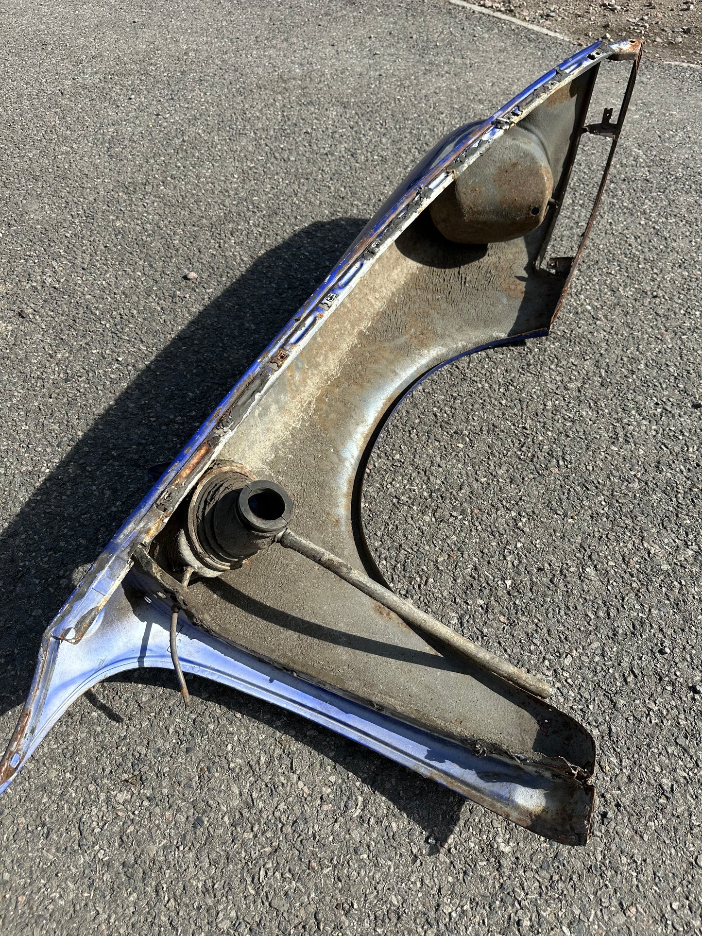 Pair of genuine Porsche wings for 911 (F-model), blue - LH, p/n 901.503.031.23