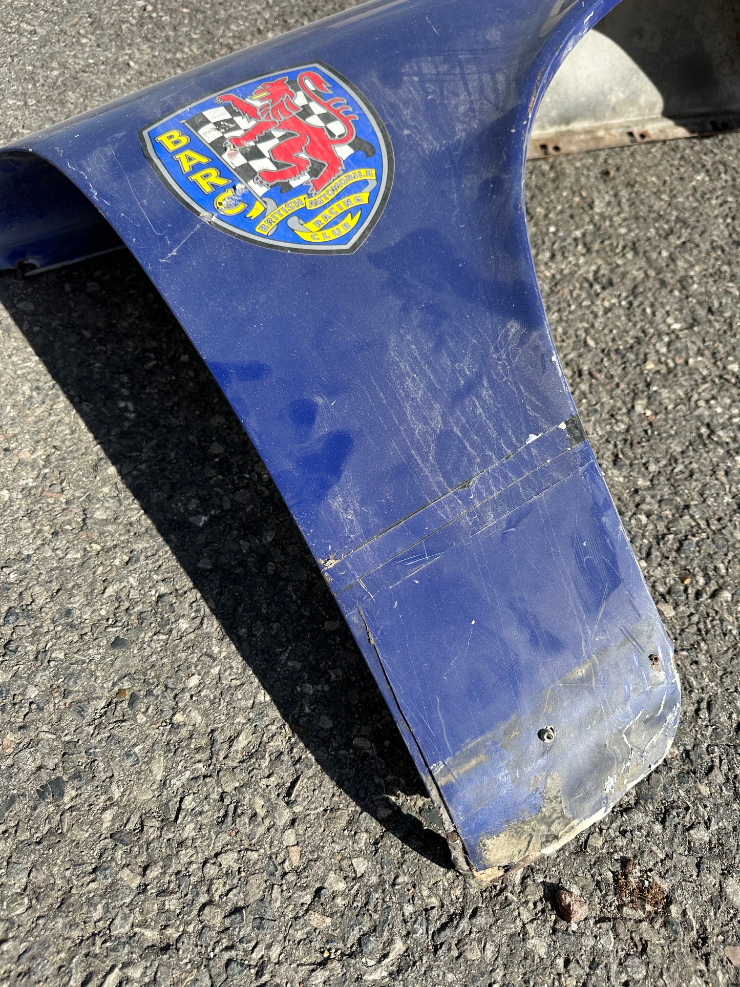 Pair of genuine Porsche wings for 911 (F-model), blue - RH, p/n 901.503.032.23