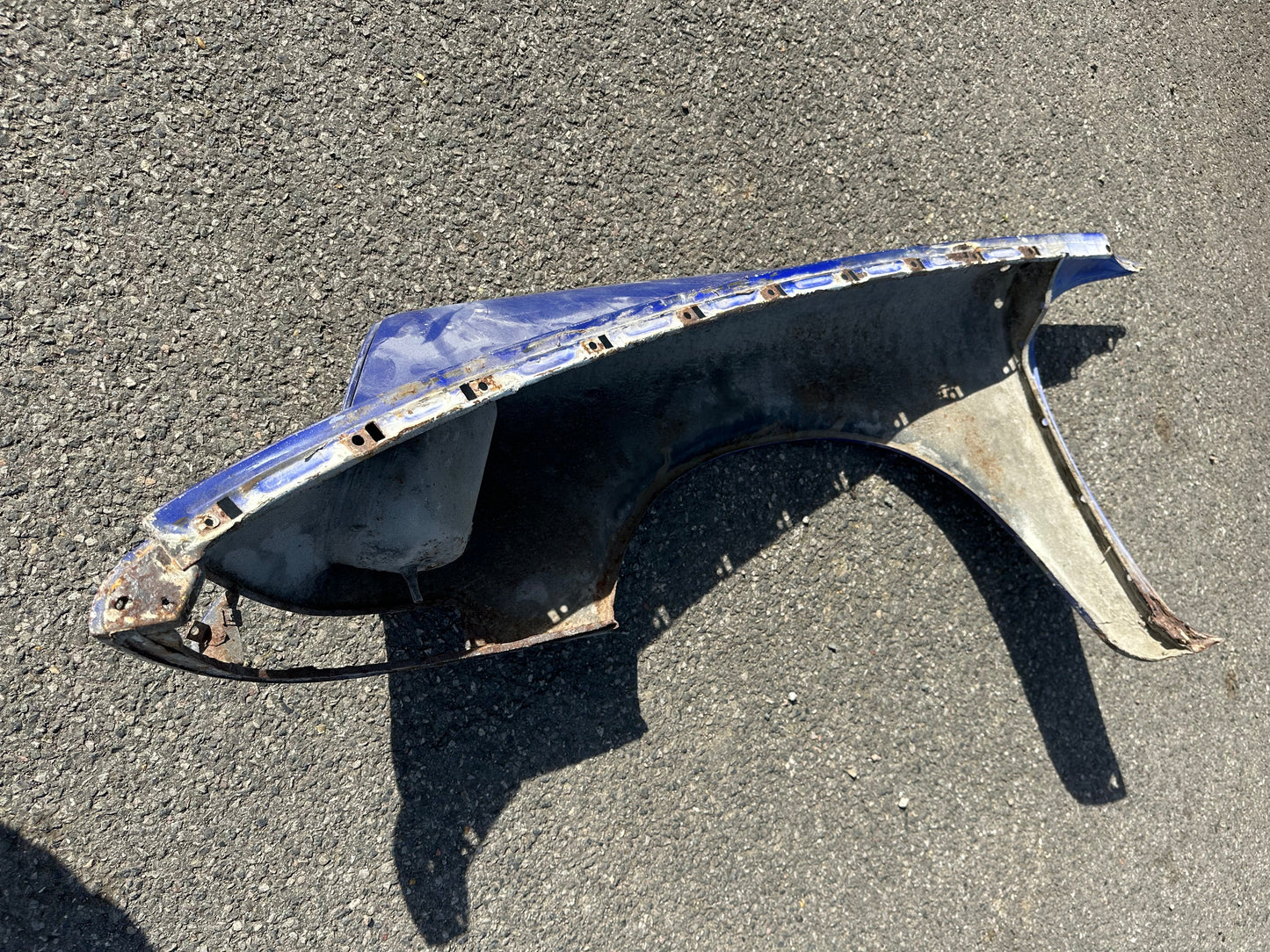 Pair of genuine Porsche wings for 911 (F-model), blue - RH, p/n 901.503.032.23