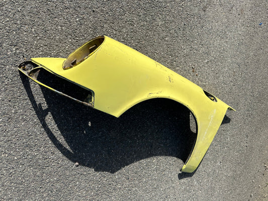 Pair of genuine Porsche wings for 911 (F-model), yellow - LH, p/n 901.503.031.23