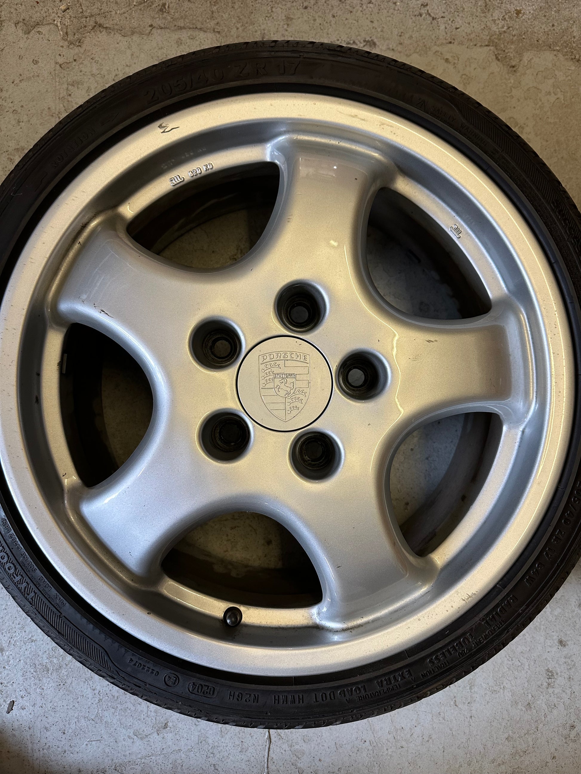 Pair of replica ‘Cup 1’ 7.5J x 17” forged alloy wheels for Porsche 911 (964)