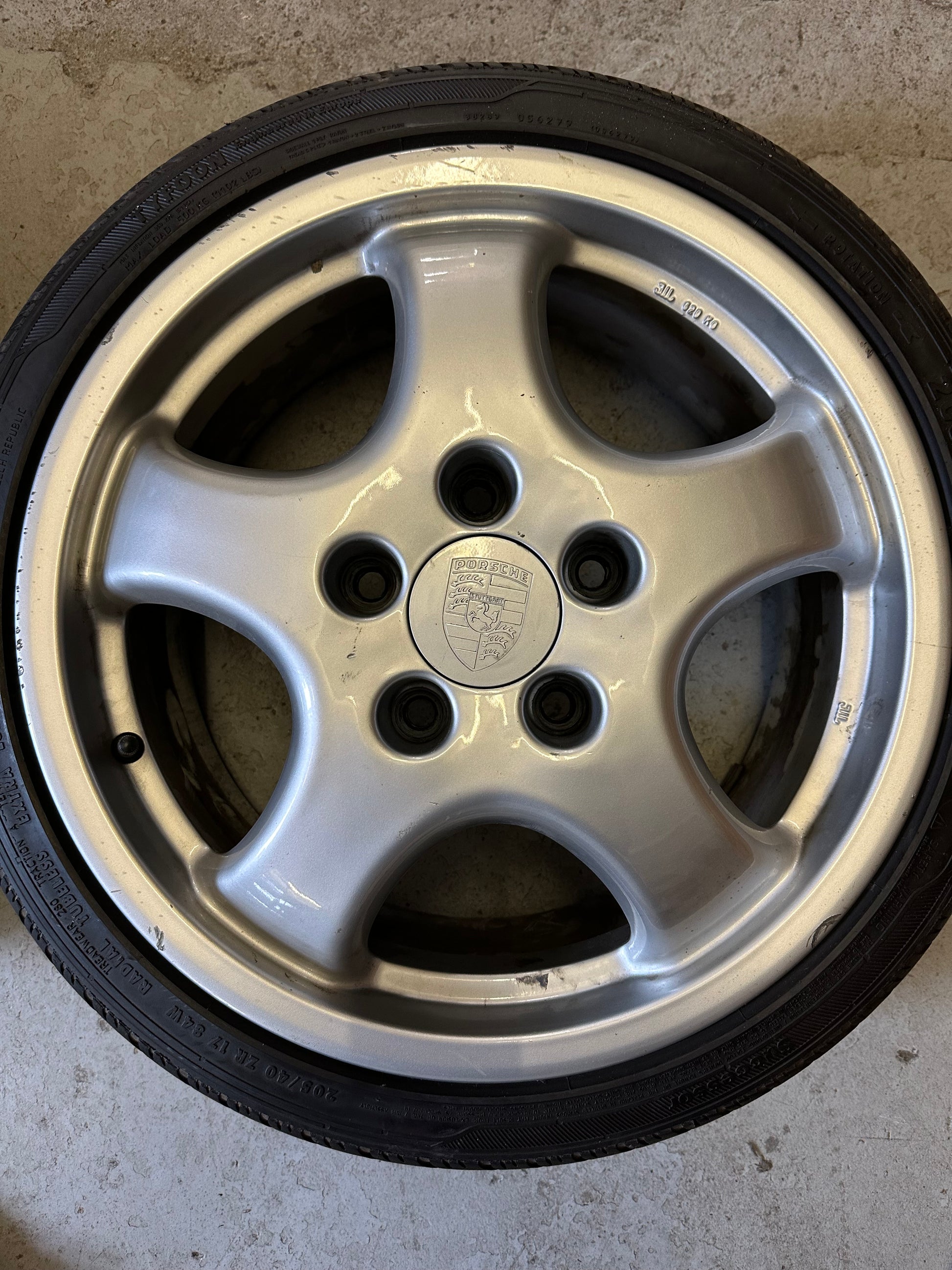 Pair of replica ‘Cup 1’ 7.5J x 17” forged alloy wheels for Porsche 911 (964)