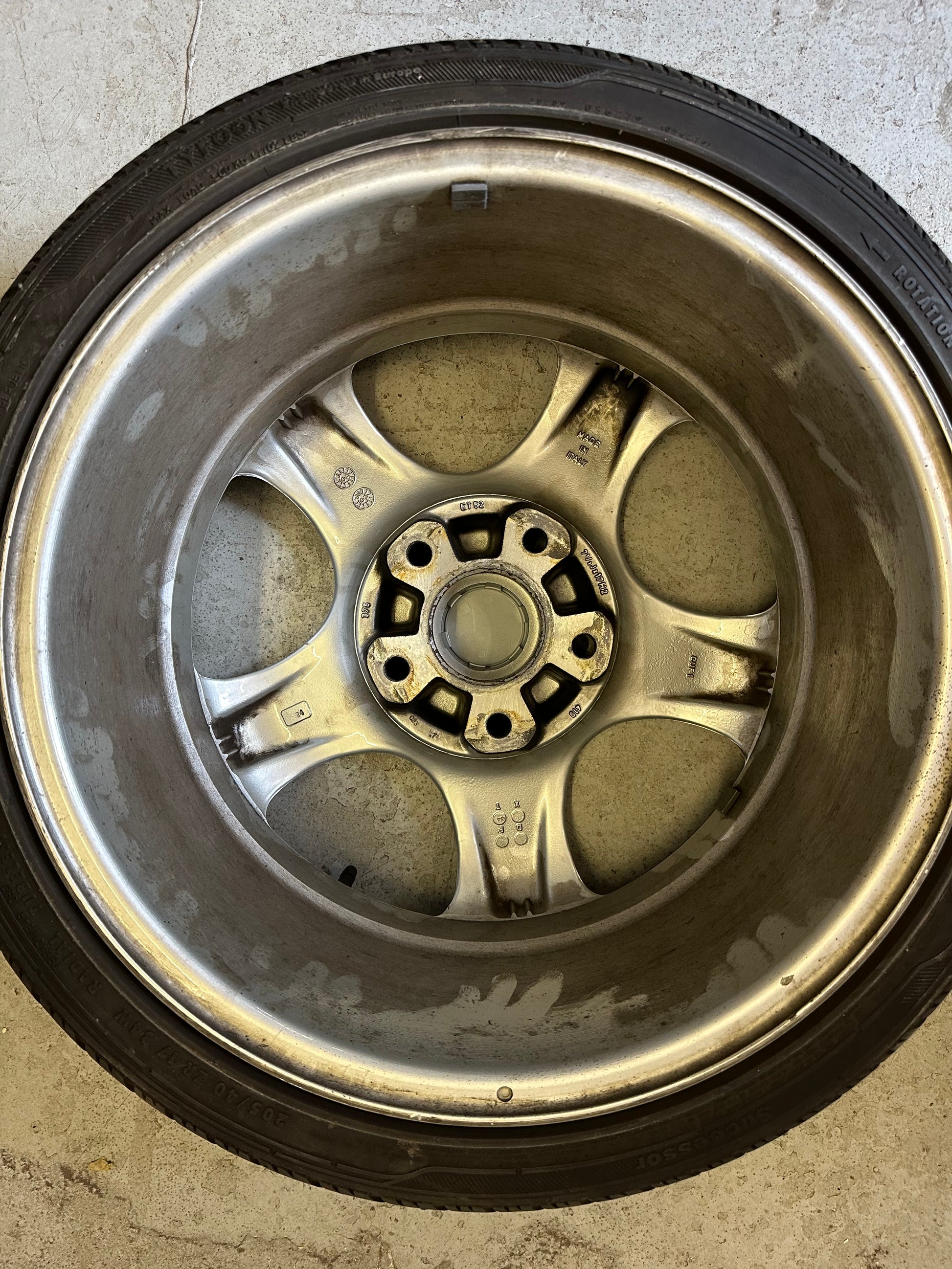 Pair of replica ‘Cup 1’ 7.5J x 17” forged alloy wheels for Porsche 911 (964)