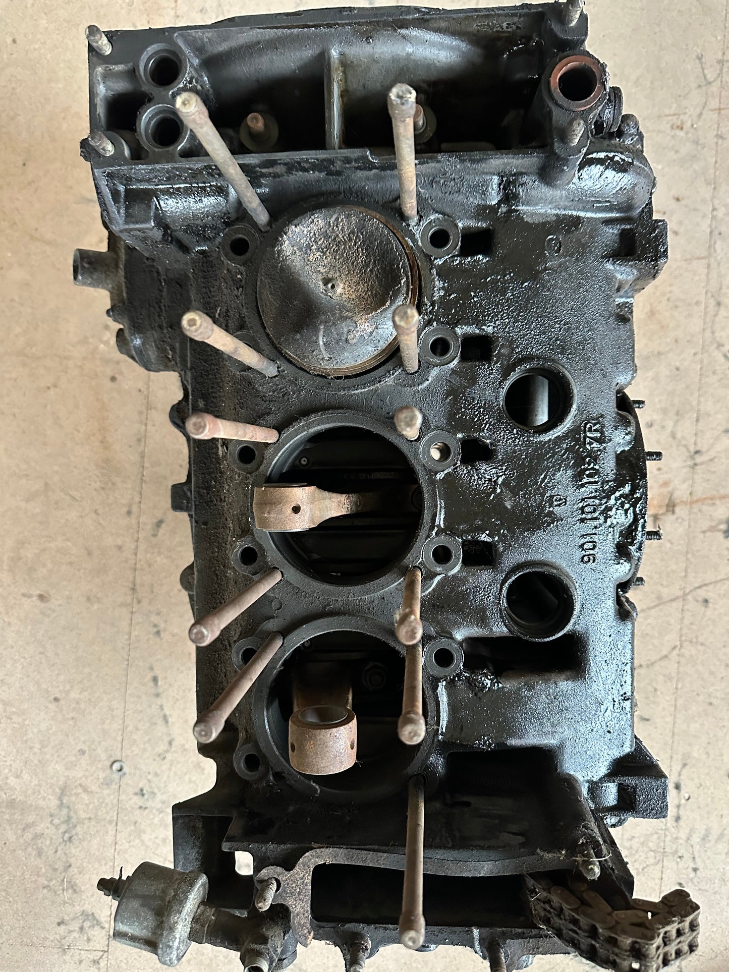 Porsche type 911/91 bottom end engine for 911 F-model 2.4l (1973 MY / CIS)