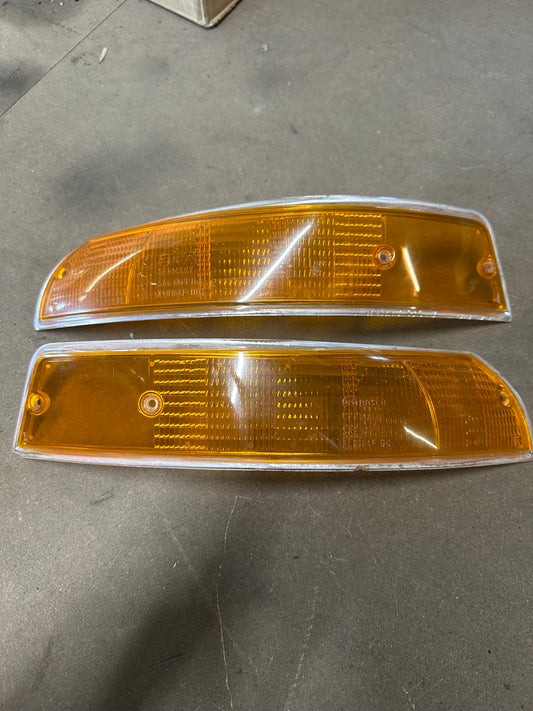 Set of front & rear turn indicator lenses (US) ‘69-‘72