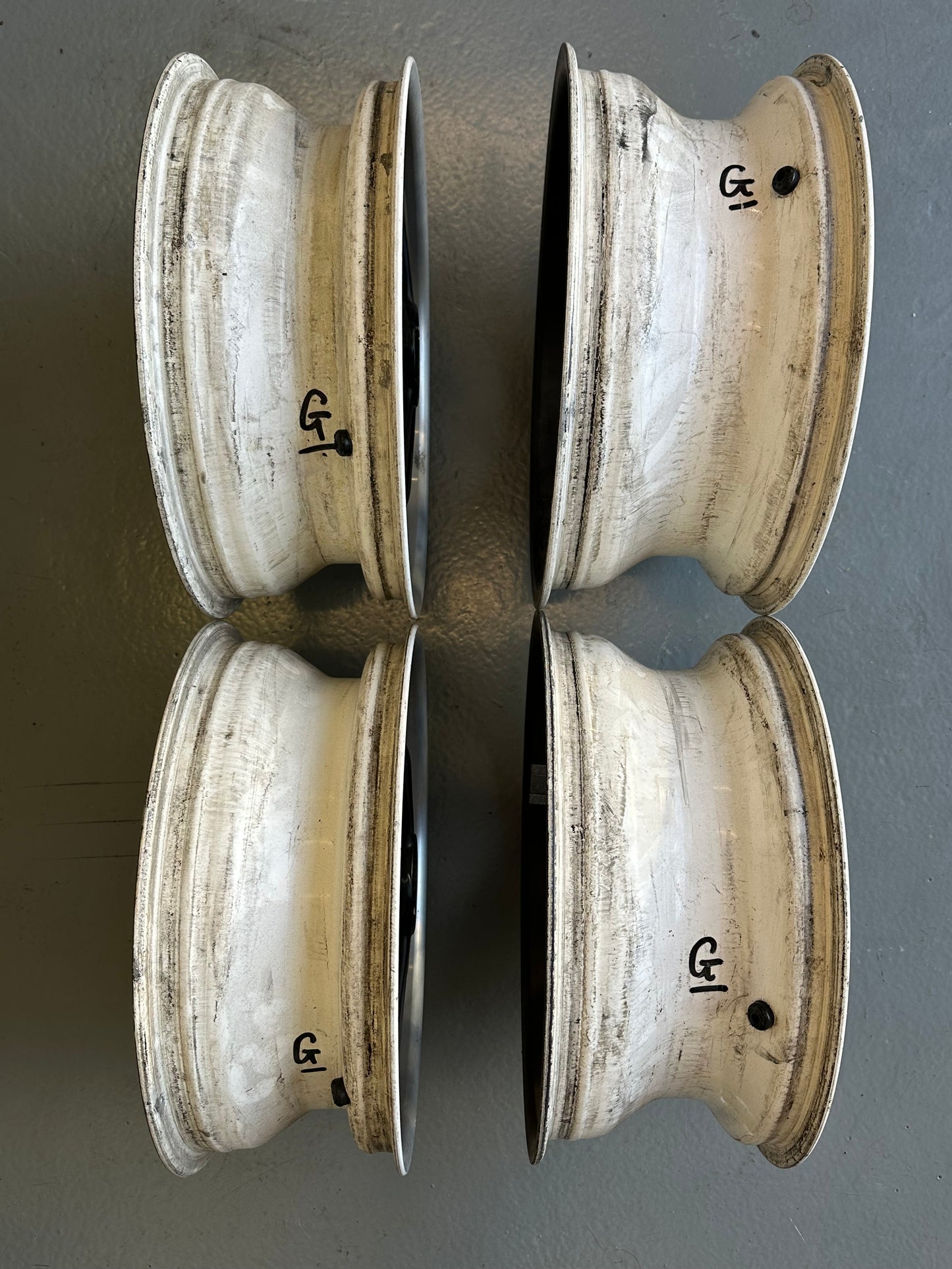 Set of 4 genuine Porsche 6J & 7J x 16 Fuchs for Porsche 911 (G-model) 1978-83, p/n 911.361.020.43 (6J), p/n 911.361.020.44 (7J)