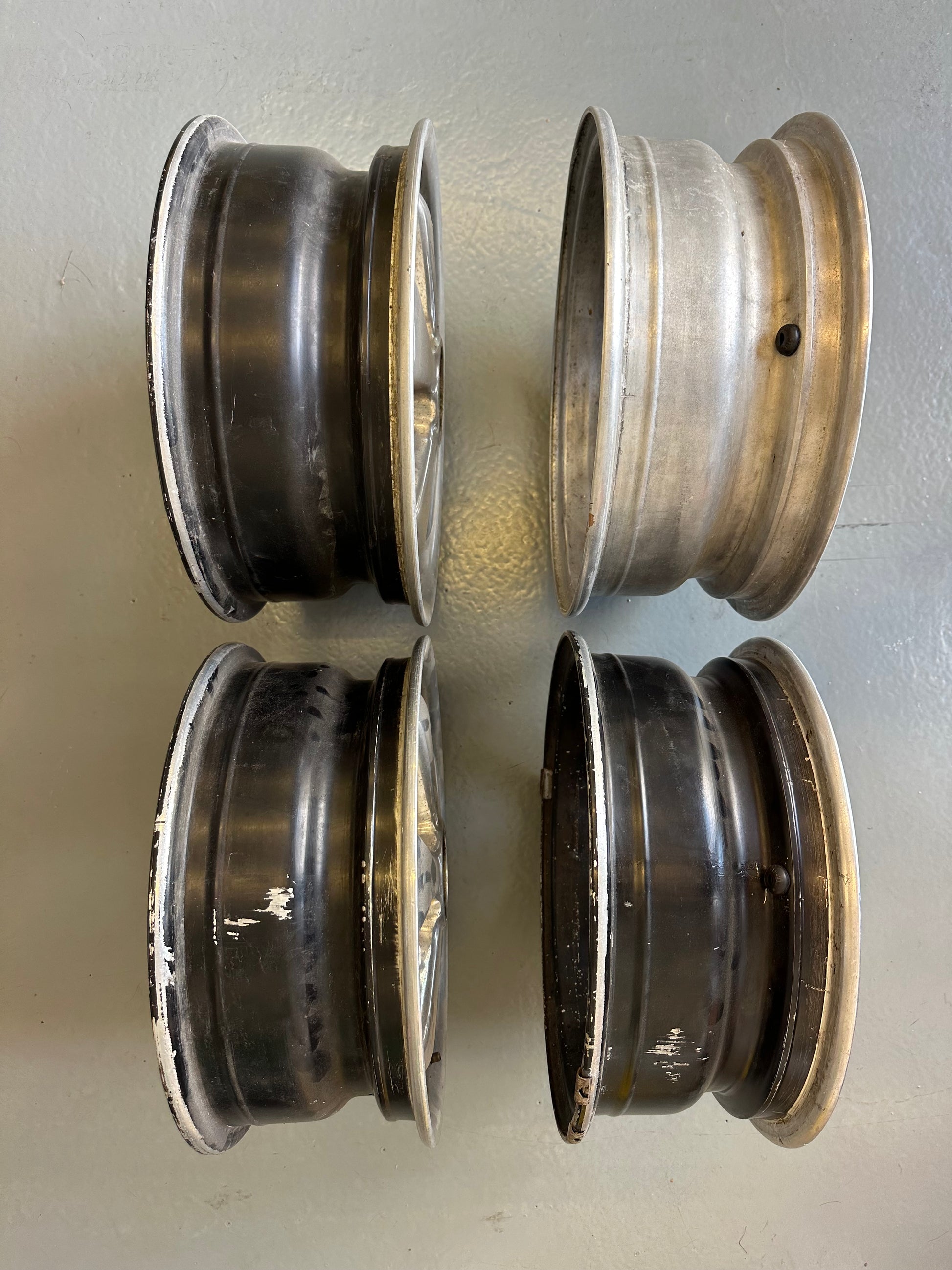 Set of 4 genuine Porsche Fuchs 5.5J x 14 rims for ‘69 911/912, p/n 911.361.016.90 (.10 on rims)