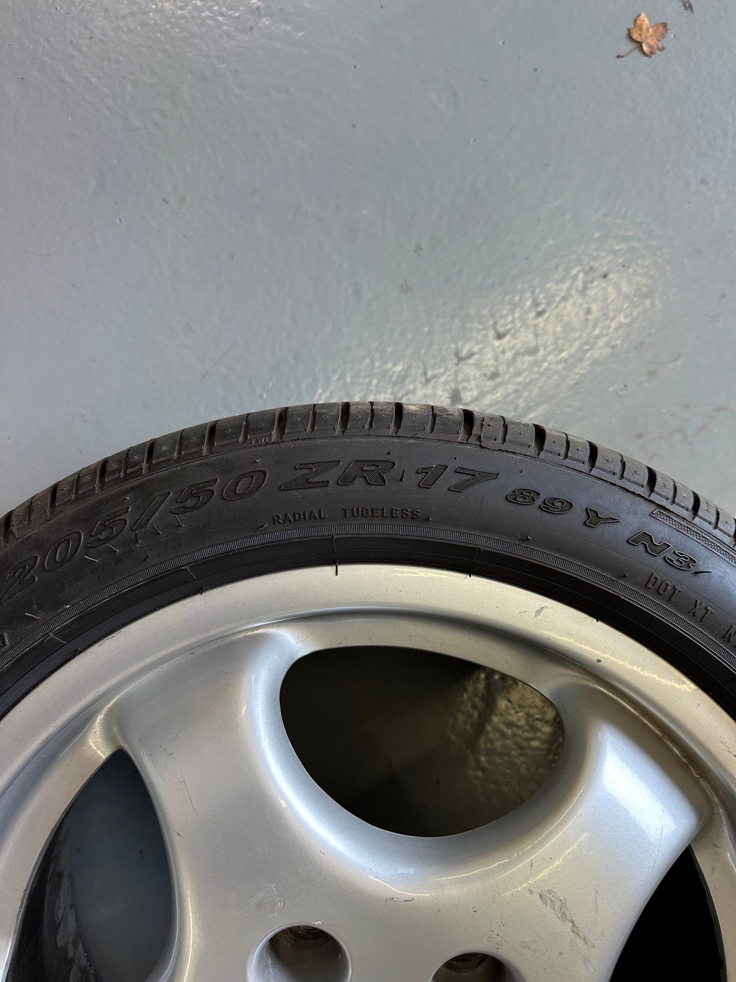 Set of genuine Porsche 7J x 17" & 8J x17" Cup 1 alloy rims