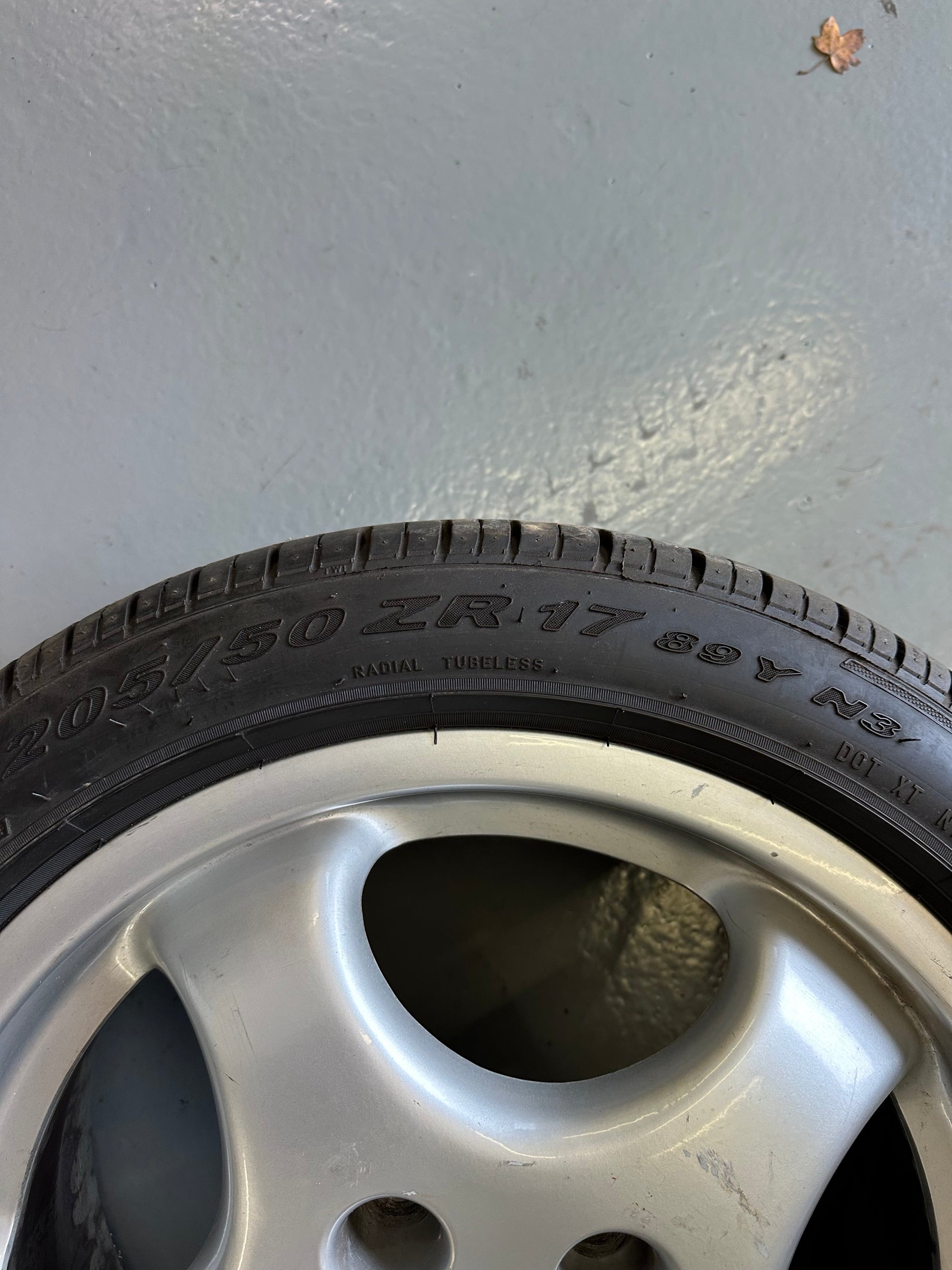 Set of genuine Porsche 7J x 17" & 8J x17" Cup 1 alloy rims